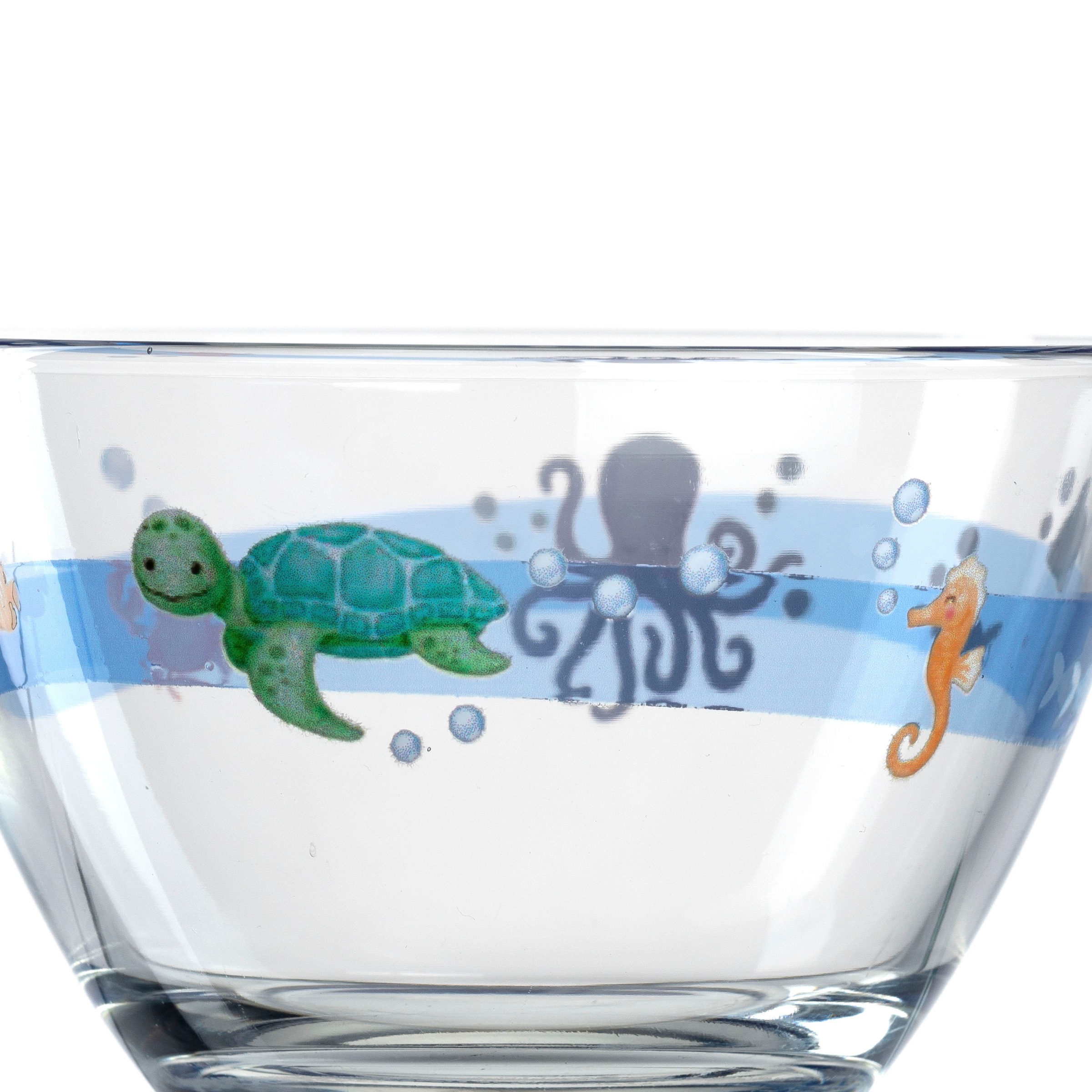 LEONARDO Kinderschale »Meer BAMBINI AVVENTURA«, 6 tlg., aus Glas, 12 cm, Kalk-Natron-Glas