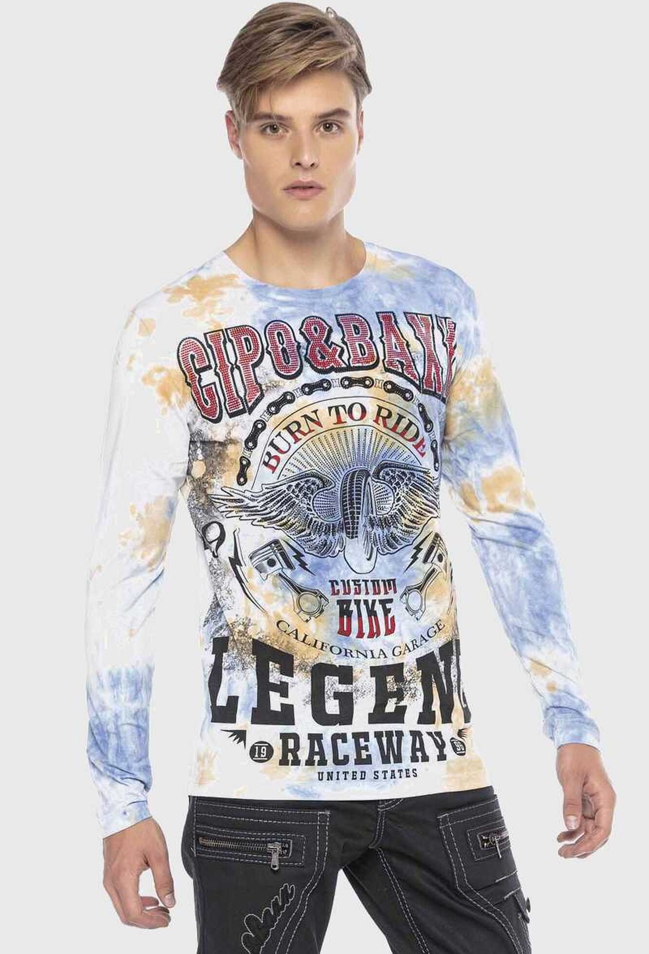 Cipo & Baxx T-Shirt »Cipo & Baxx Sweatshirts« mit coolem Print
