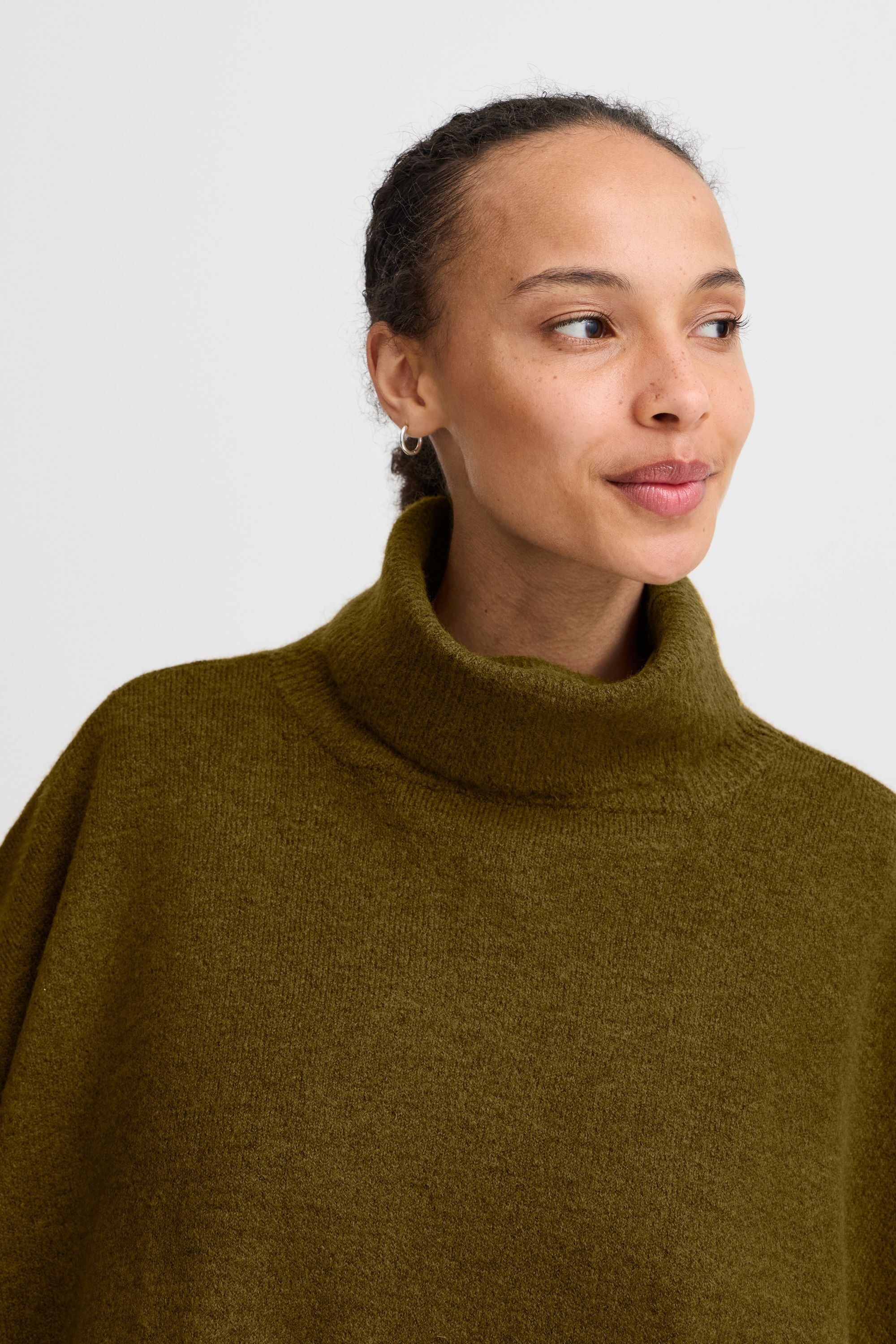 b.young Strickpullover »Strickpullover BYVIKSI PONCHO 1 -«