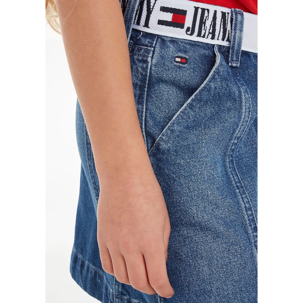 Tommy Hilfiger Jeansrock »MONOTYPE TAPE SKIRT«, Webrock mit Tommy Hilfiger Logotape