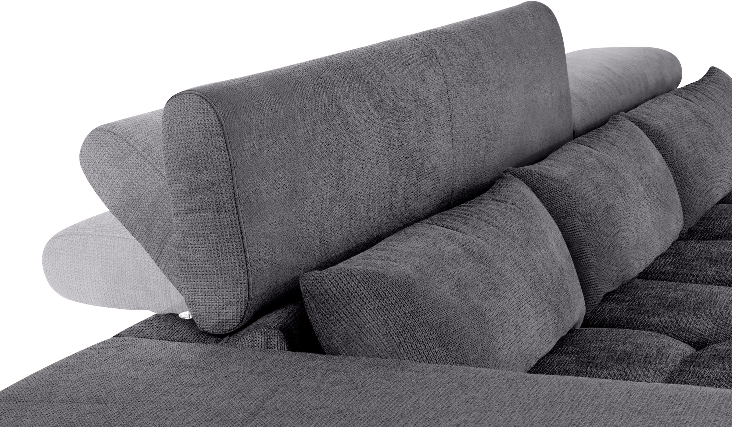 COTTA Ecksofa »Orion L-Form«, mit Kopfteilverstellung & 3 Nierenkissen