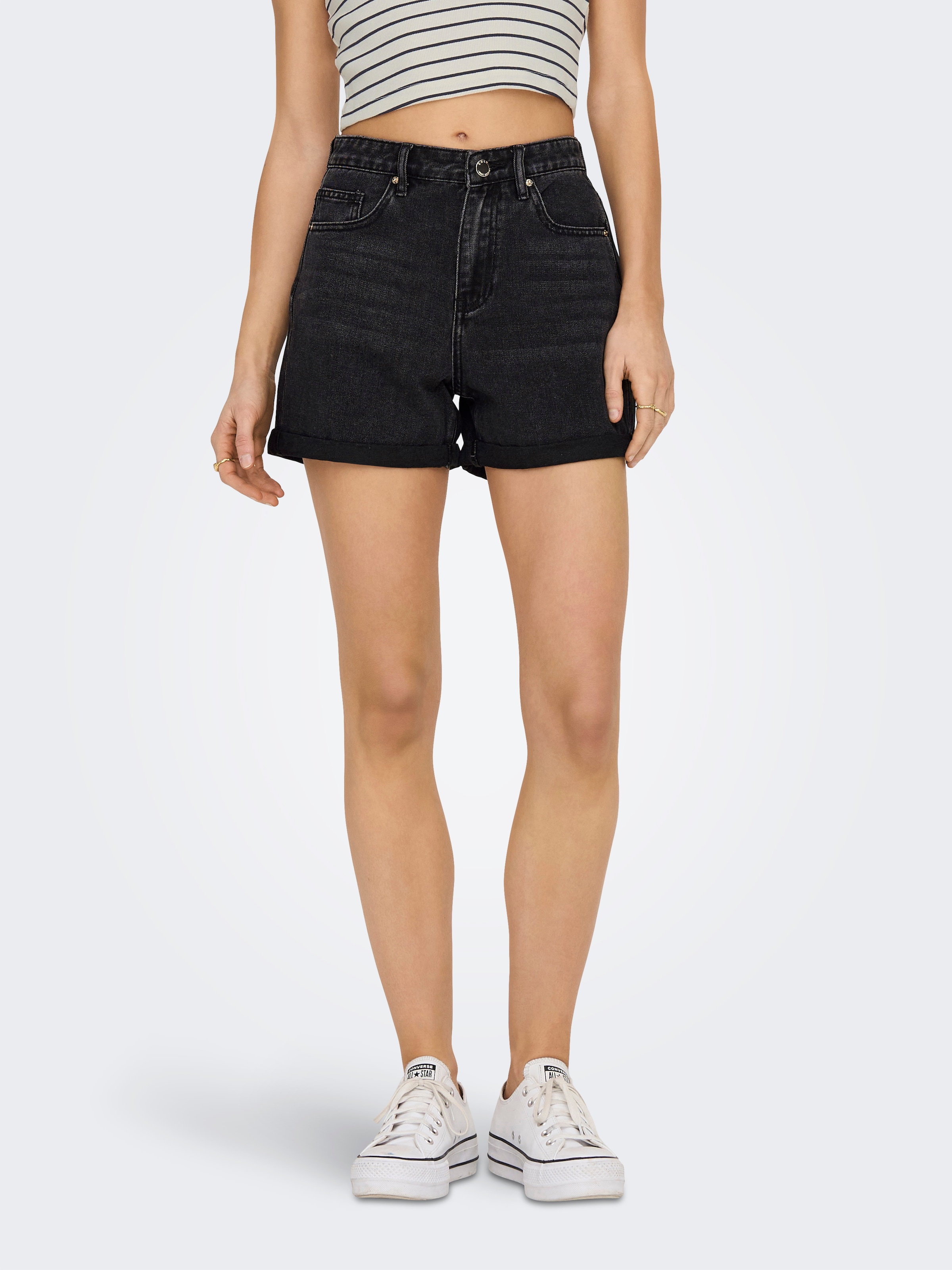 ONLY Jeansshorts "ONLPHINE DNM SHORTS MAS0003 NOOS" Baumwollmischung, regular fit