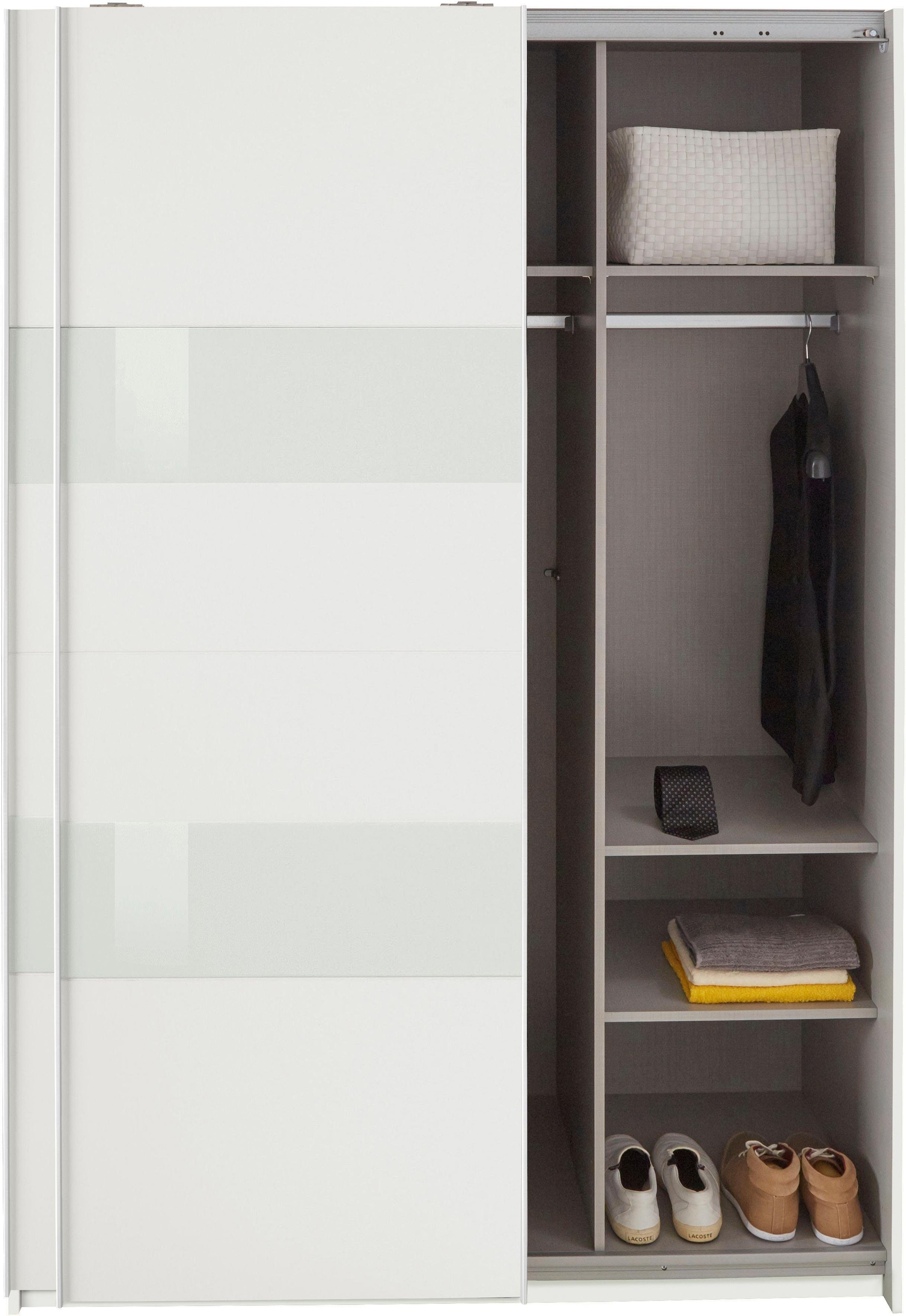 Wimex Schwebetürenschrank »Altona« mit Glaselementen und zusätzlichen Einlegeböden