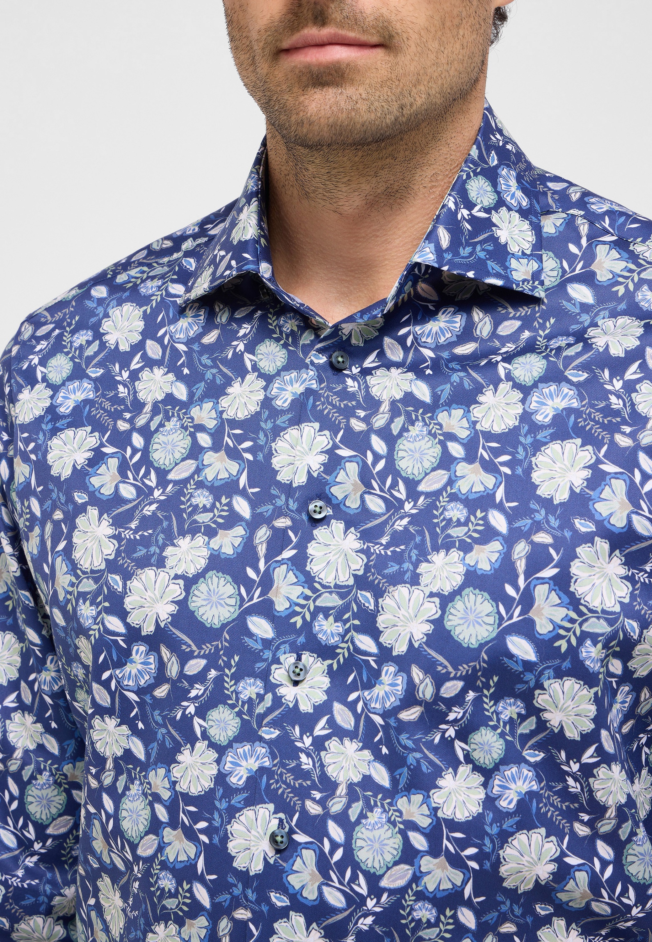 Eterna Langarmhemd »MODERN FIT«, NON IRON (bügelfrei)
