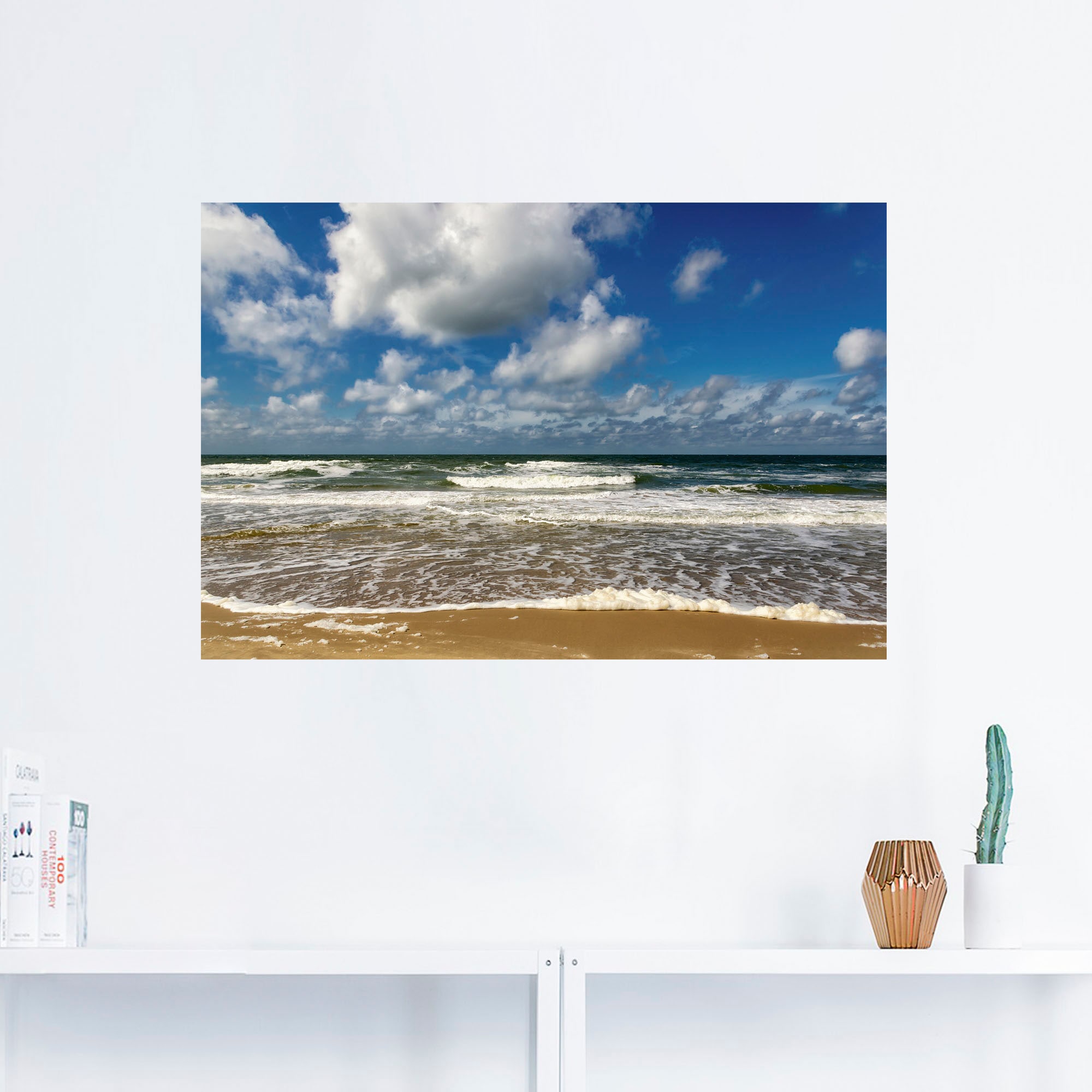 Artland Wandbild »Meeresblick Strand Paal«, Strandbilder, (1 St.), als Alubild, Outdoorbild, Poster, Wandaufkleber in verschied. Größen