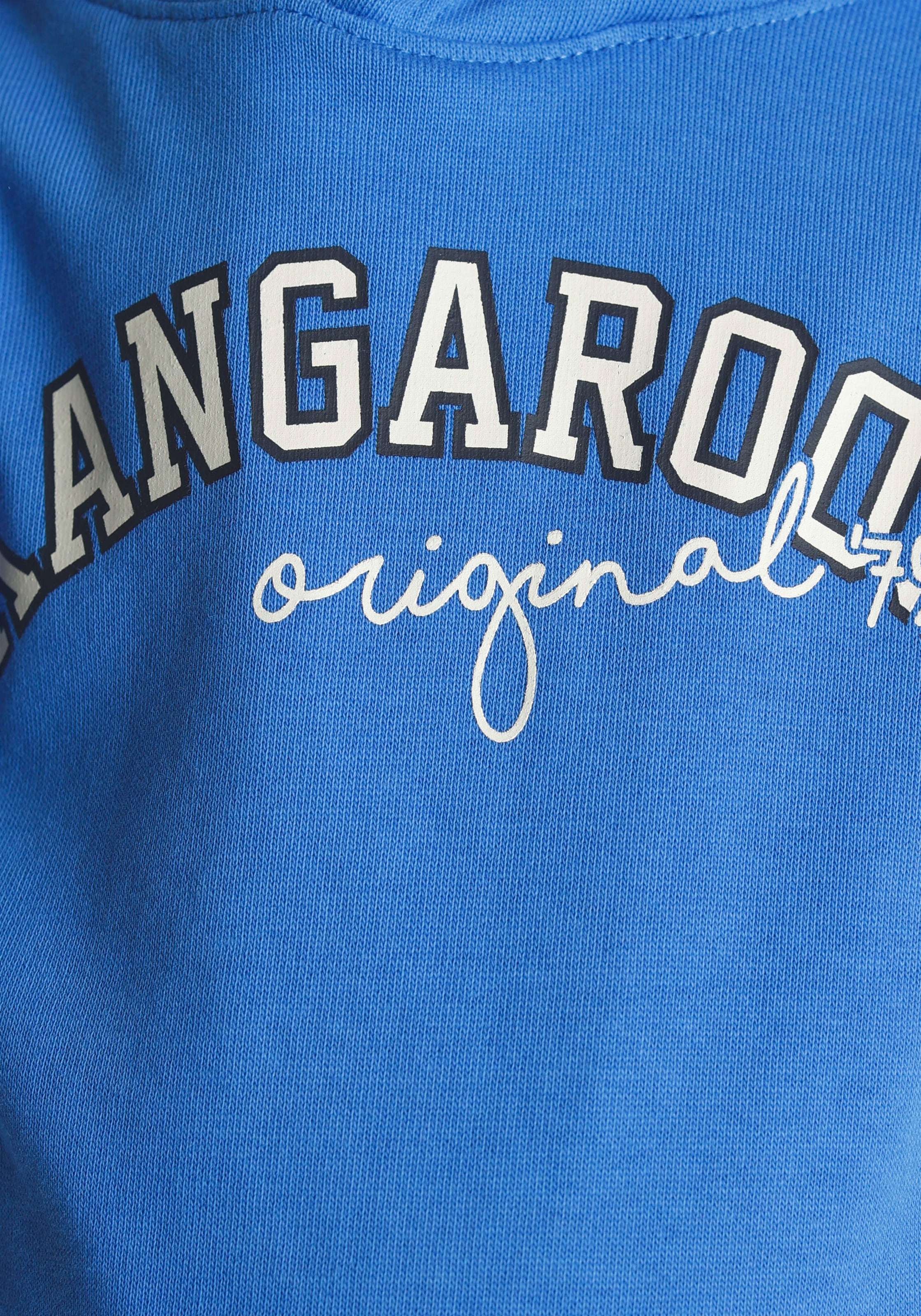 Streifen Mini »Colorblocking«, den mit KangaROOS an für ♕ Ärmeln, bei Jungen Kapuzensweatshirt