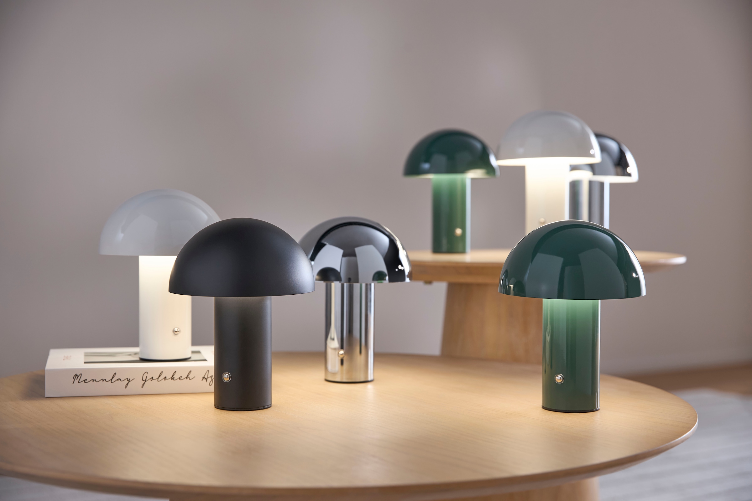 s.Oliver LED Tischleuchte »Hillu« LED-Modul 1 Stk. warmweiß - kaltweiß dimmbar, Typ-C-Ladekabel, CCT, Akku, Tischlampe kabellos, Akkulampe