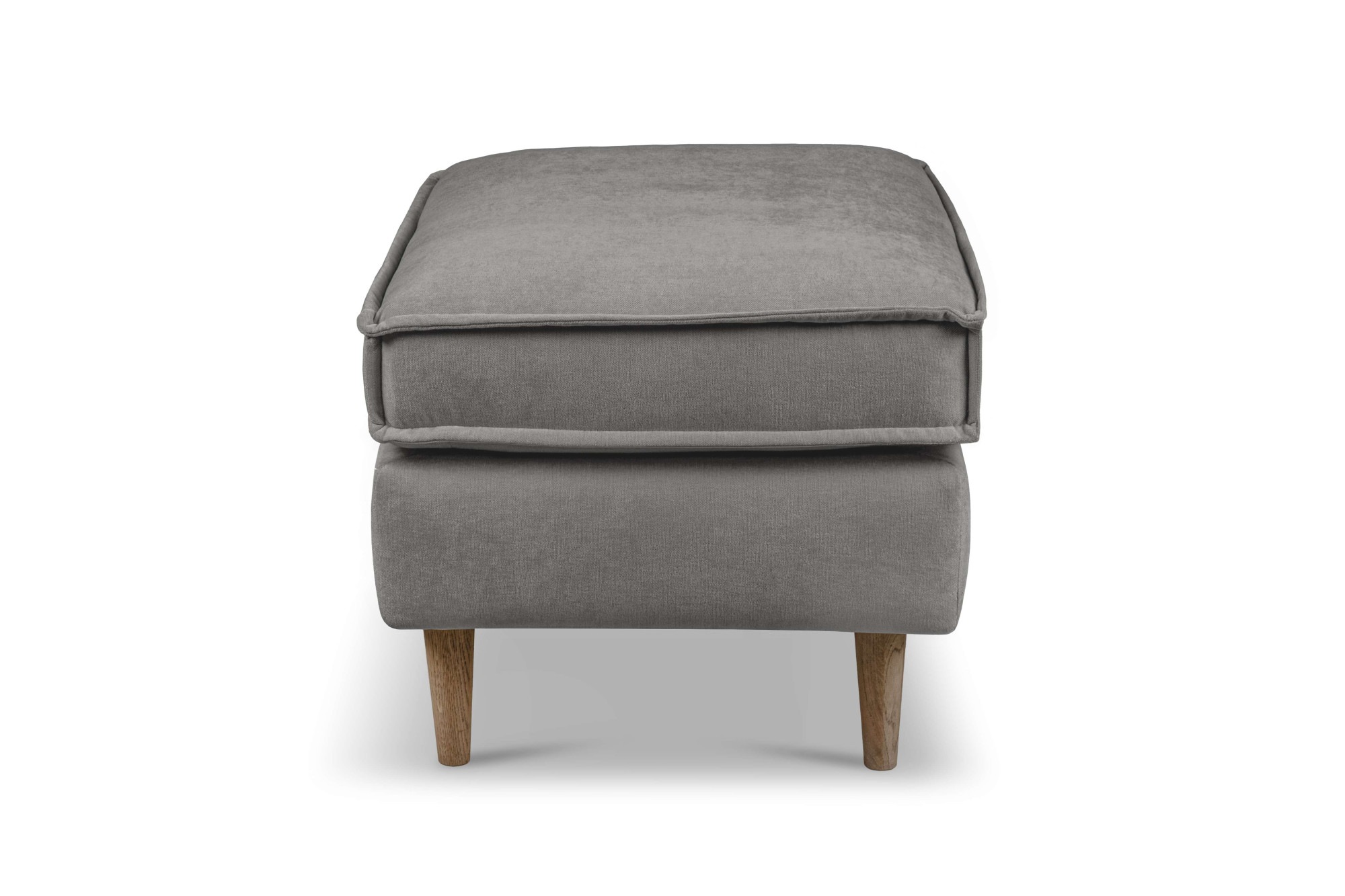 Home affaire Polsterhocker »Pinto Skandi« mit Keder, Massivholzfüße Eiche geräuchert