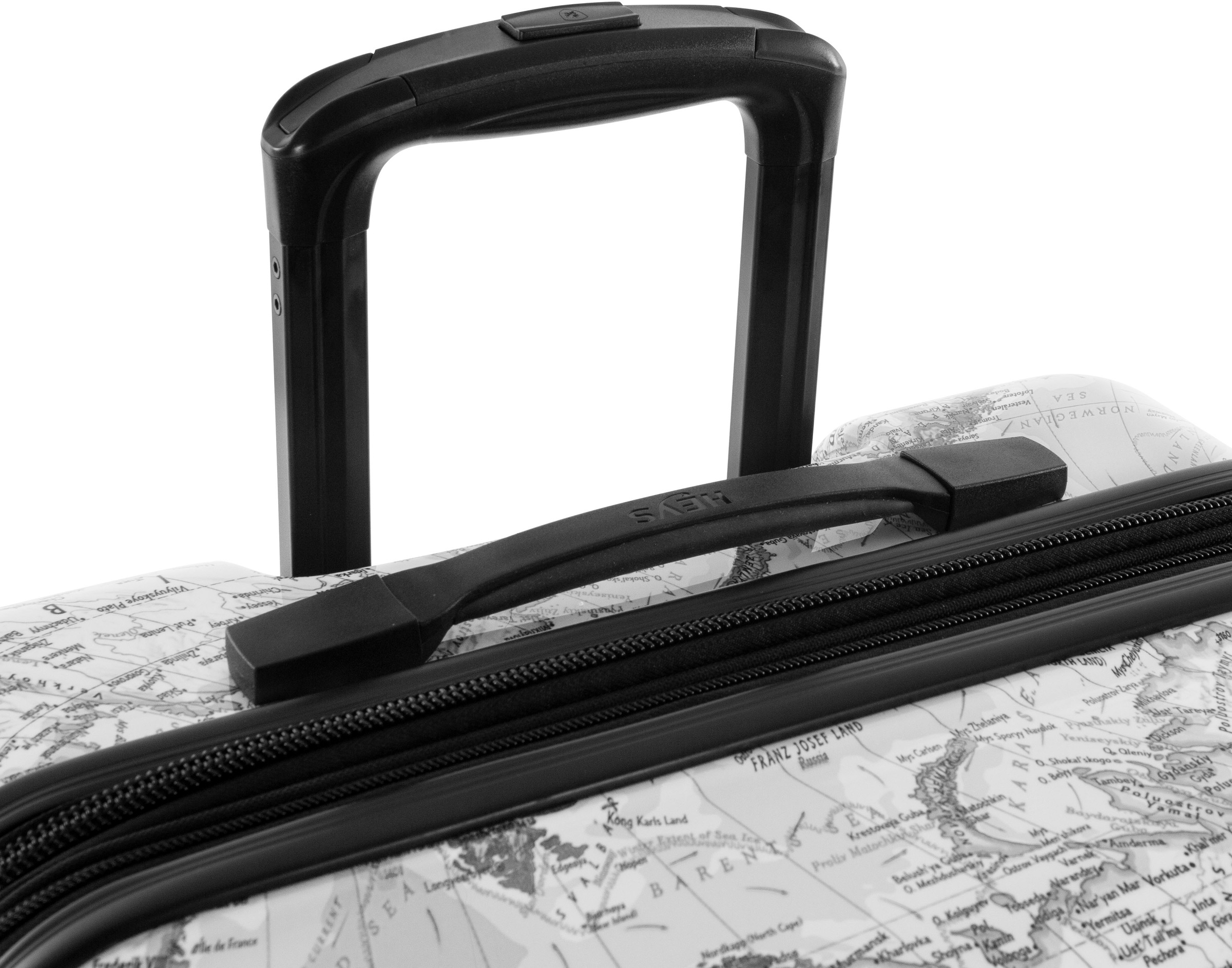 Heys Hartschalen-Trolley »Journey 3G schwarz/weiß, 53 cm«, 4 Rollen, Heys x Joachim Llambi Handgepäck-Koffer Reisegepäck