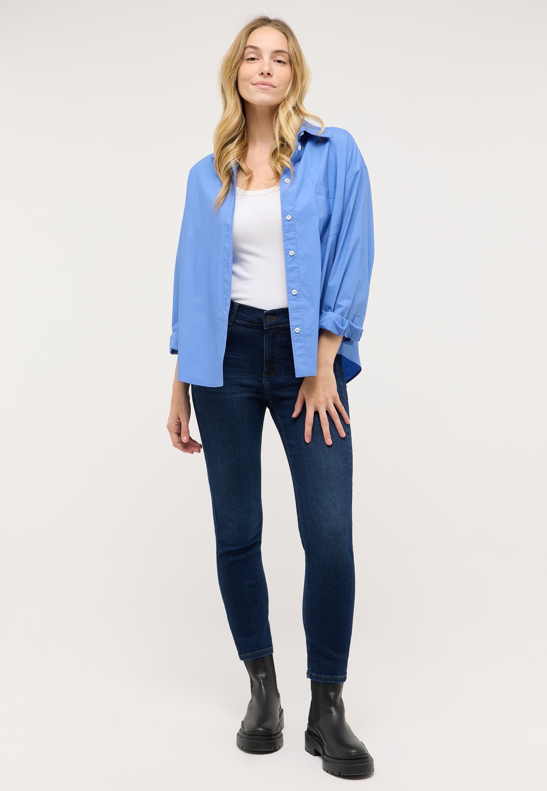 ANGELS 7/8-Jeans »ORNELLA«, mit Used-Waschung