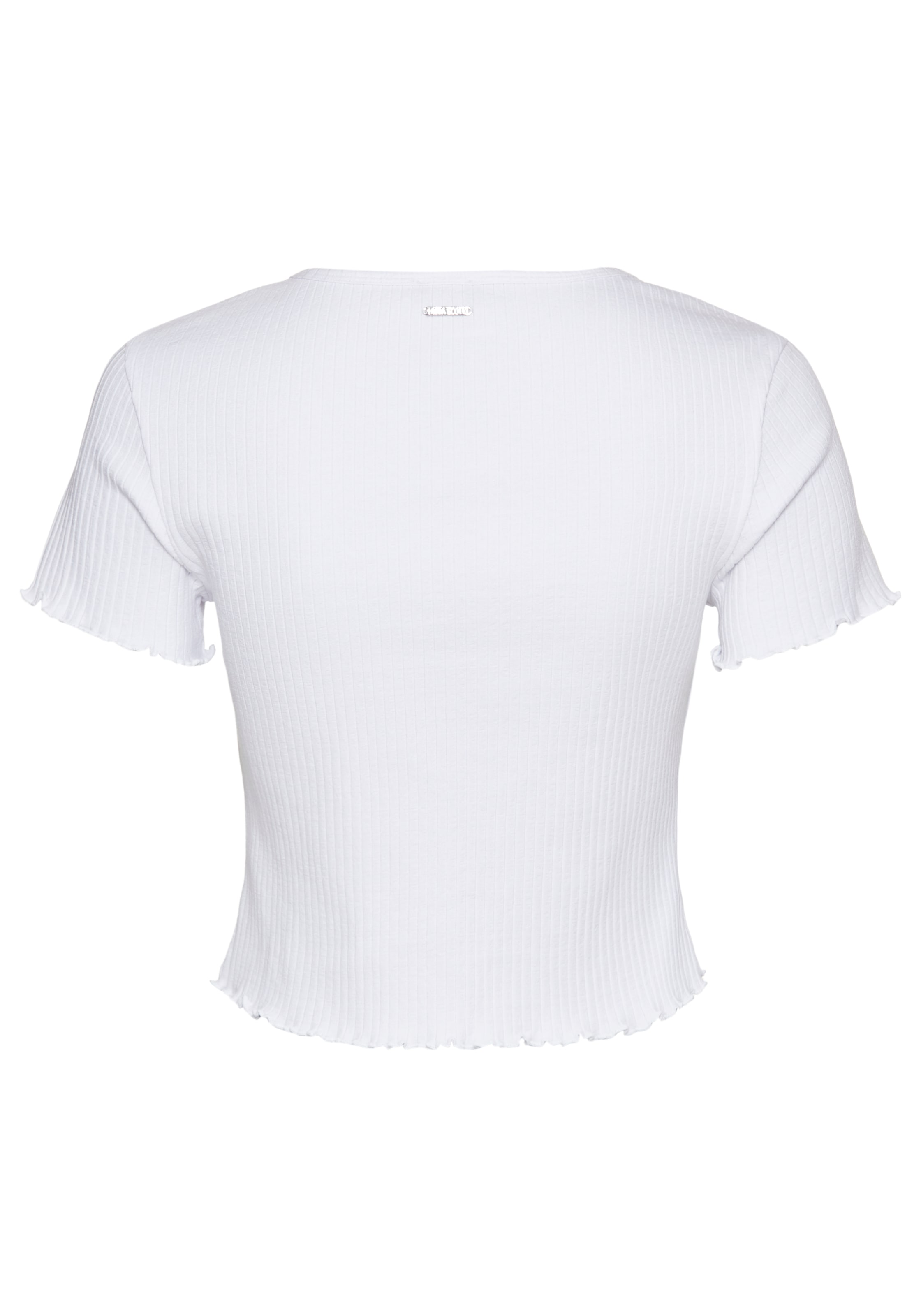 Laura Scott Kurzarmshirt, mit gewelltem Saum