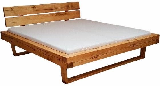 Home affaire Schlafzimmer-Set »Ultima«, (Set, 3 tlg., Liegefläche 180x200cm, Belastbarkeit je Seite bis zu 200kg), 3tlg., massives Fichtenholz, FSC-zertifiziert, in Balken-Optik