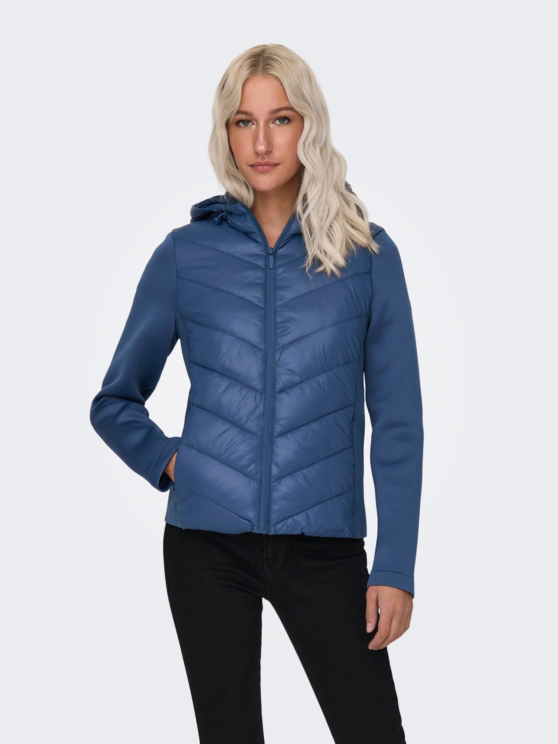 ONLY Steppjacke »ONLSOPHIE MIX FITTED HOOD JACKET CC OTW«, mit Kapuze