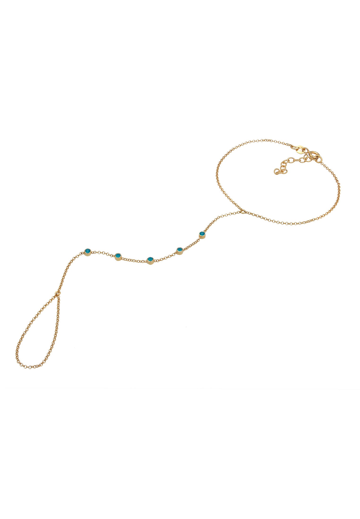 Elli Schmuckset »Armband Hand Chain Handkette Armband 925 Silber«