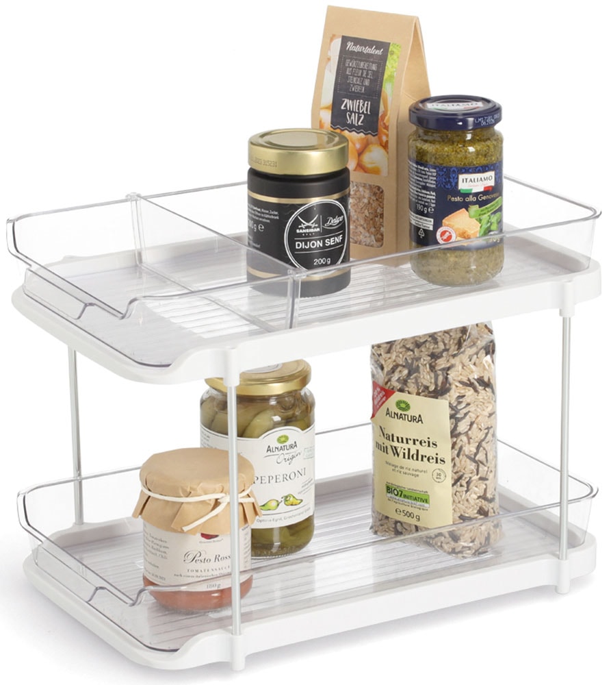 Zeller Present Standregal »Etagenregal, Kunststoff« mit Schiebesystem, pflegeleicht