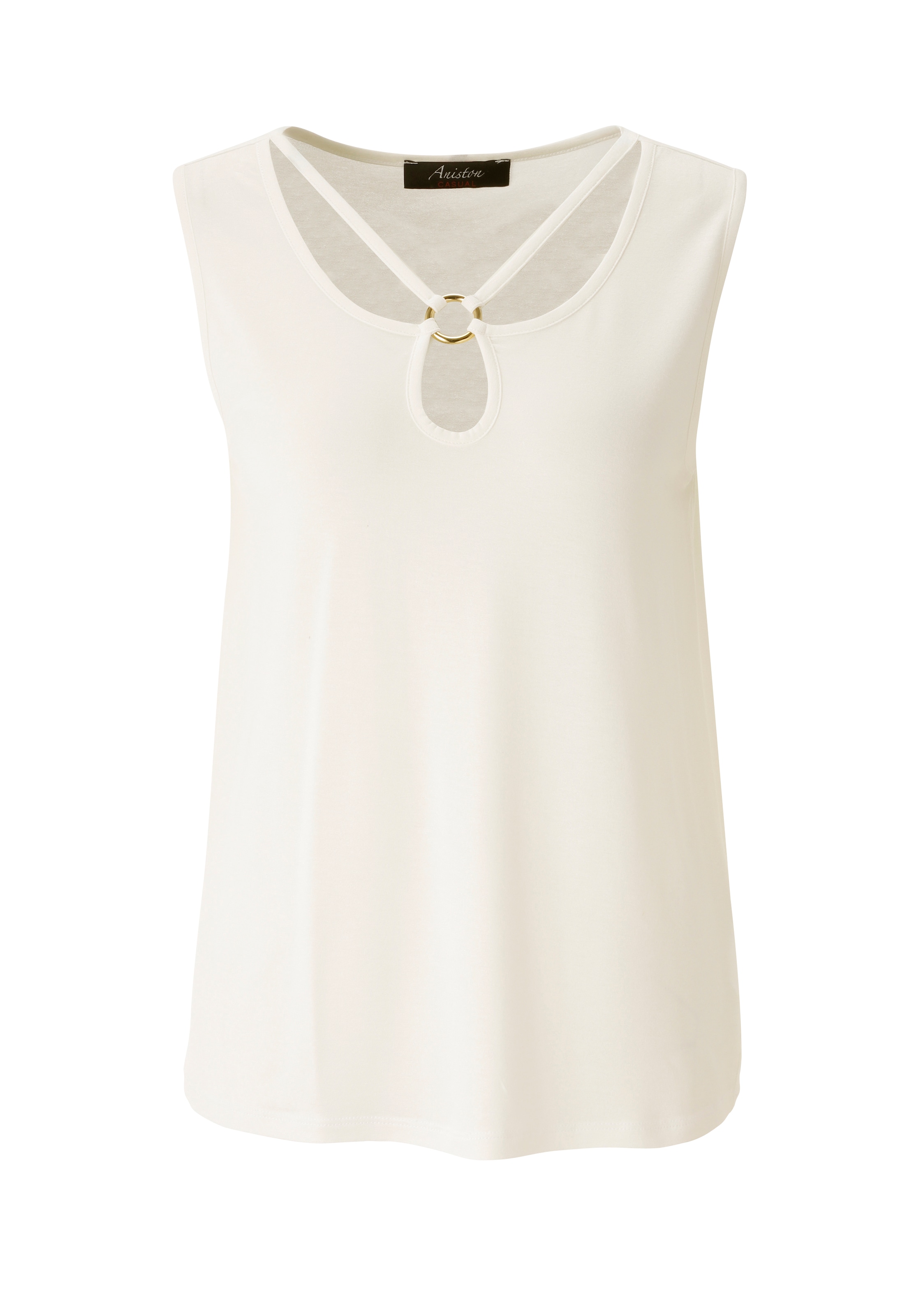 Aniston CASUAL Tanktop mit raffiniertem V-Ausschnitt