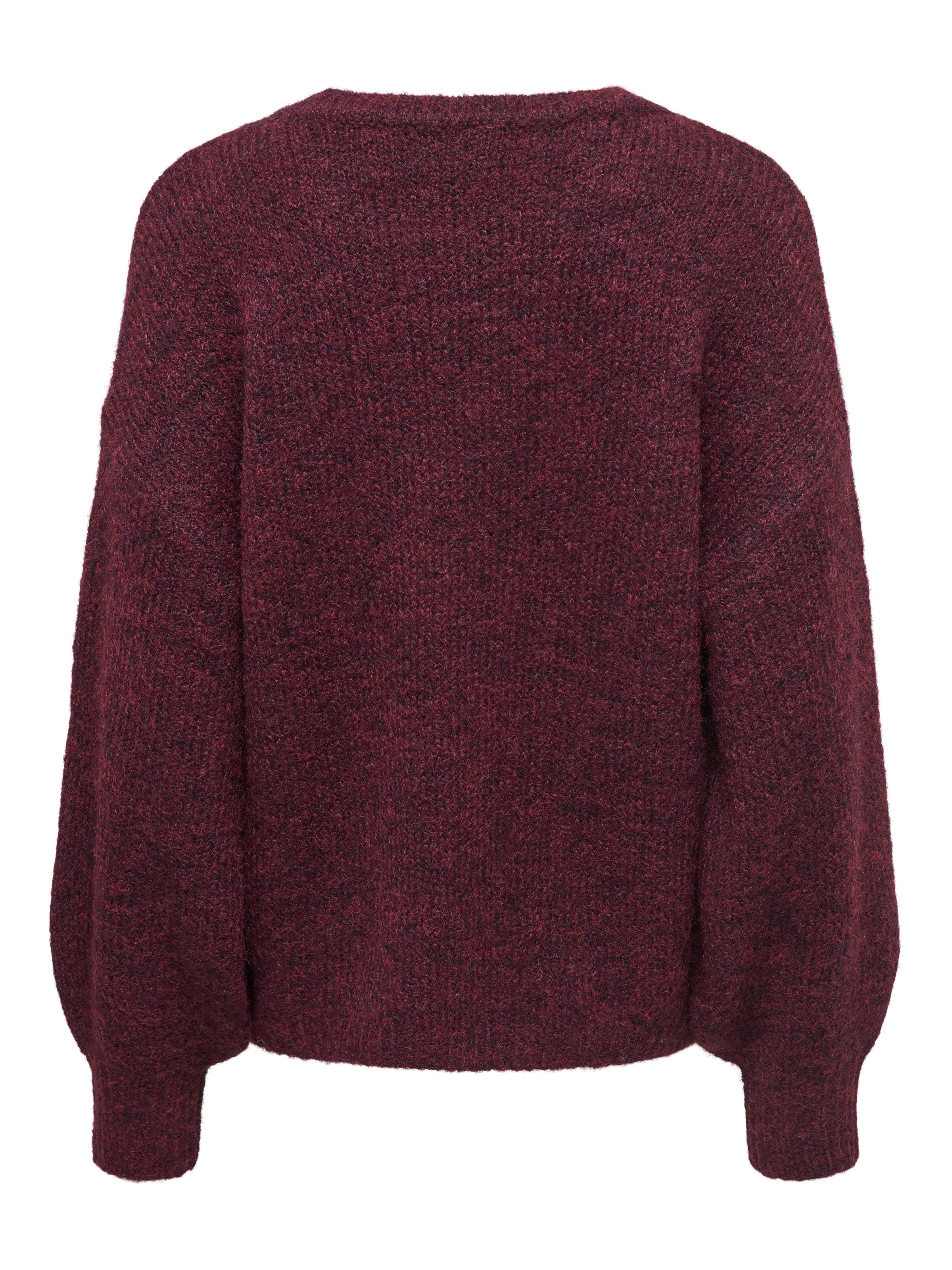 ONLY Strickpullover »ONLNELLIE LS O-NECK KNT NOOS« Materialmix, regular fit