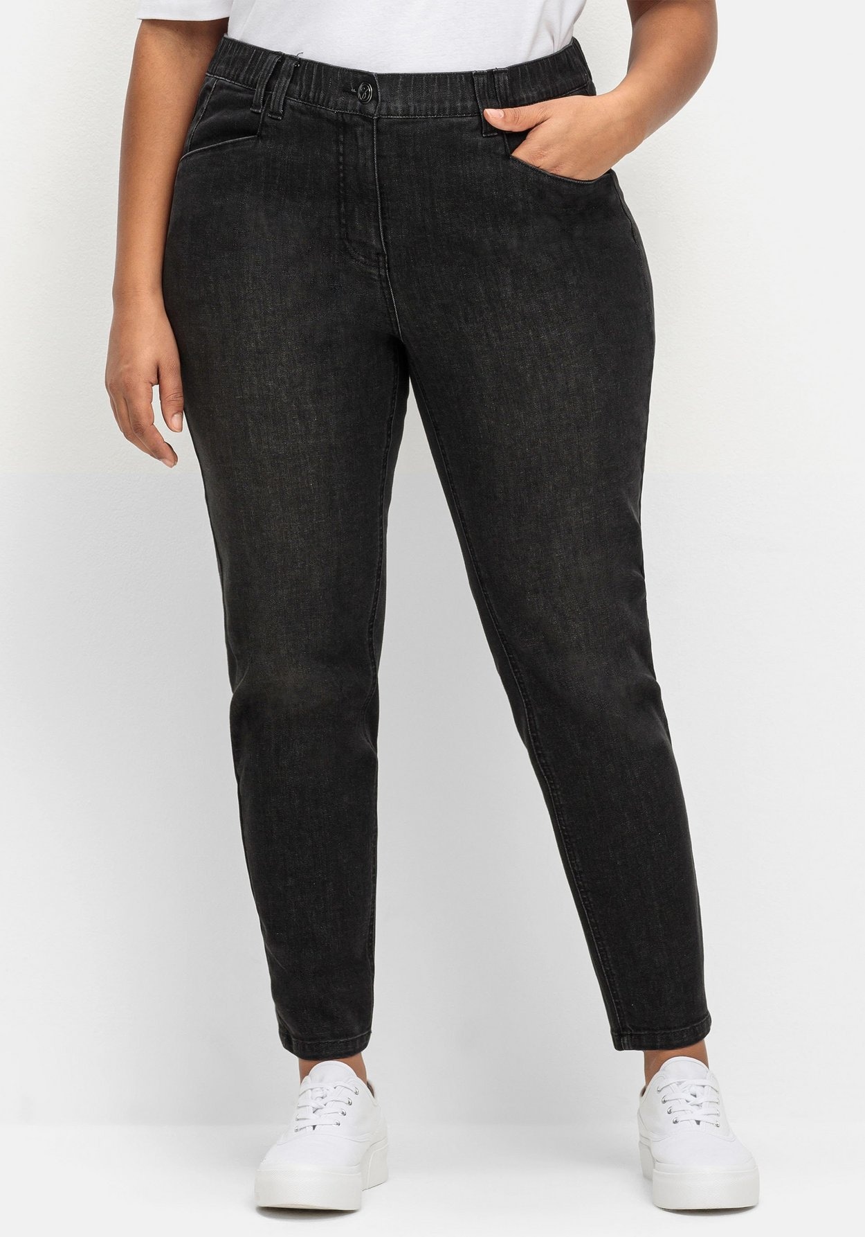 Sheego Stretch-Jeans »Skinny Jeans aus ultraflexibler Qualität«