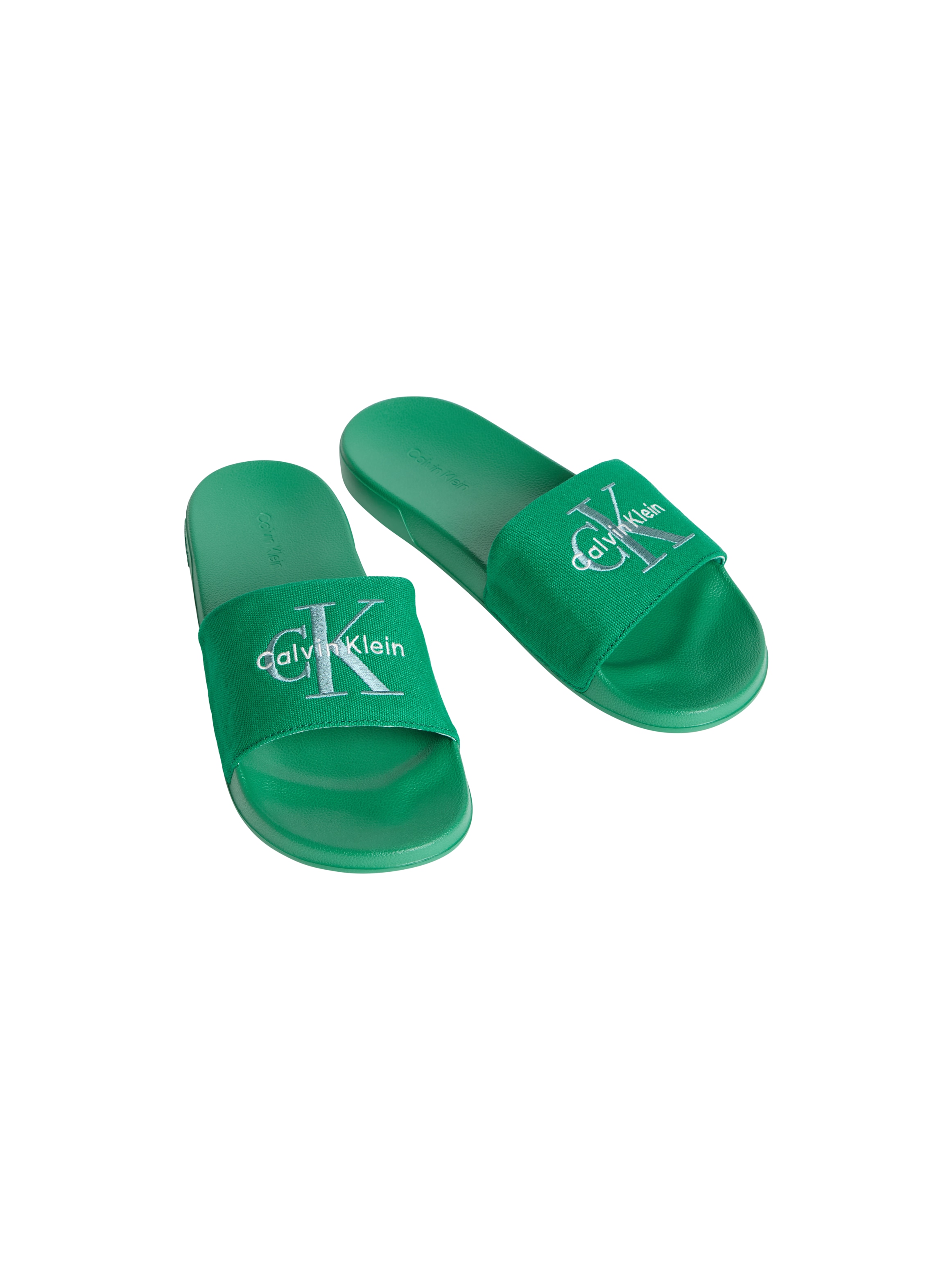 Calvin Klein Jeans Pantolette »ESS SLIDE CV«  Badeschuh, Flat, Poolslides mit Logoschriftzug