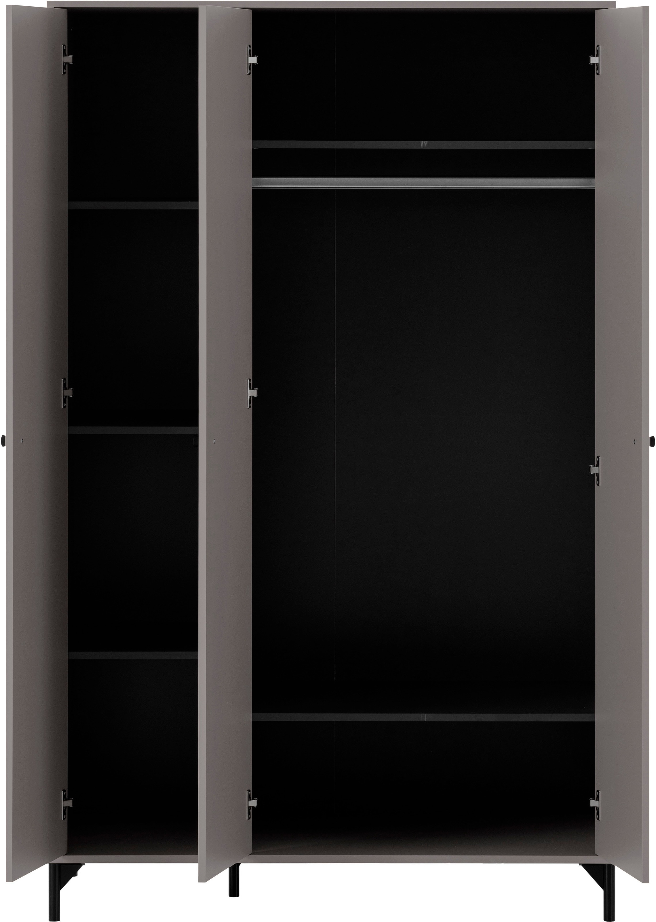 Schildmeyer Kleiderschrank »Smash« Dreitürig, mit fünf Fachböden und hochwertigen Metallbeschlägen