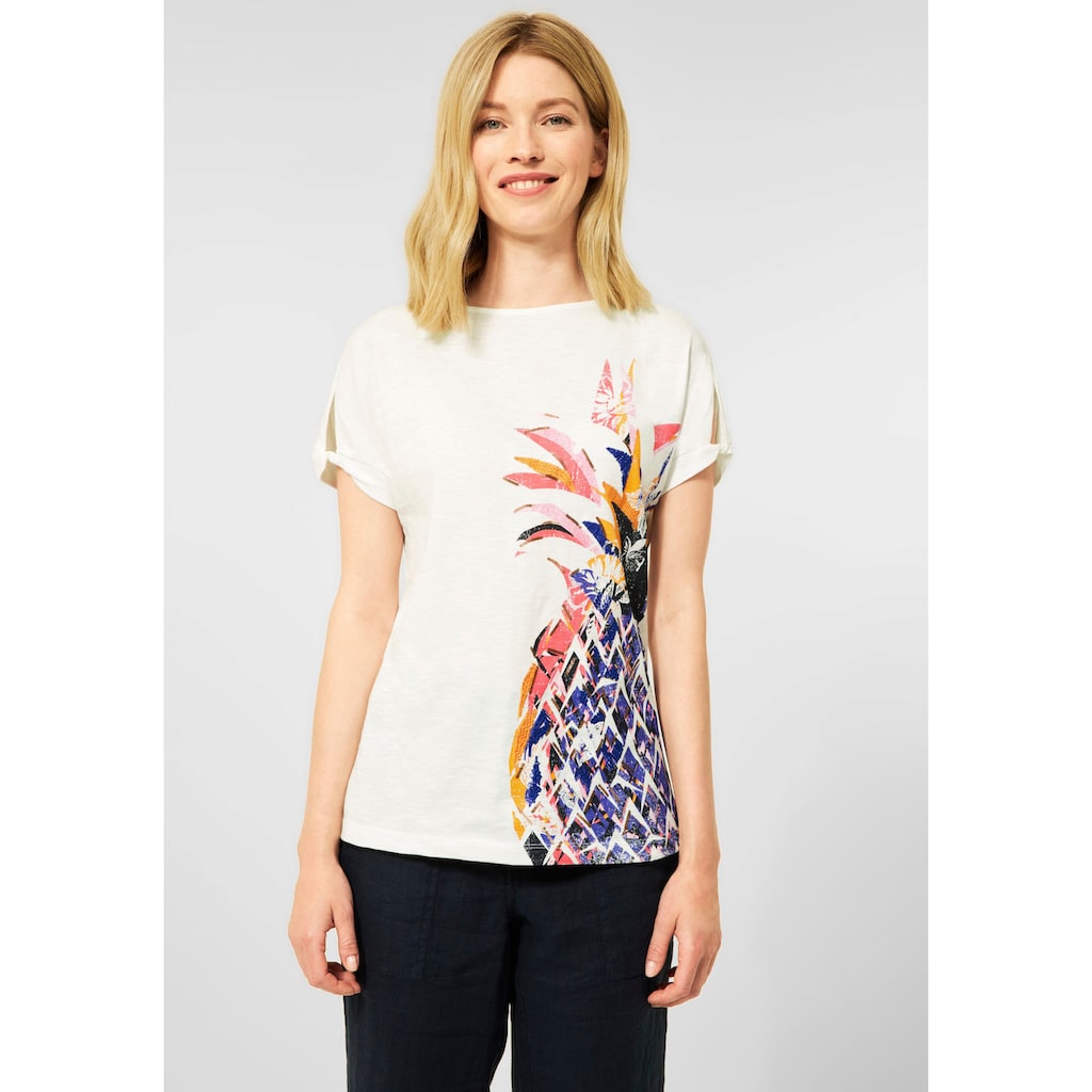 Cecil T-Shirt mit coolem Ananas-Print