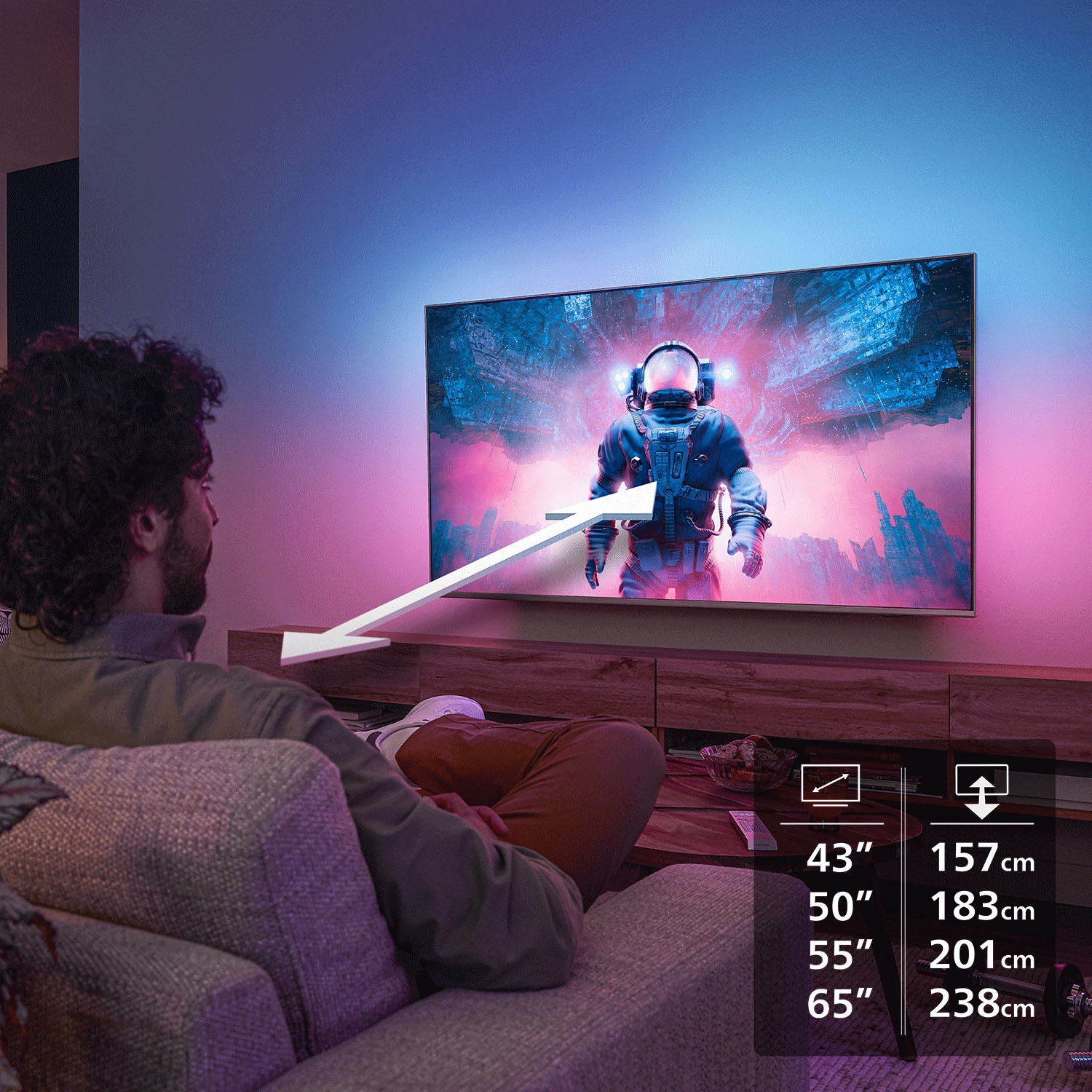 Philips QLED-Fernseher »65PQS8501/12« 164 cm/65 ″ Smart-TV