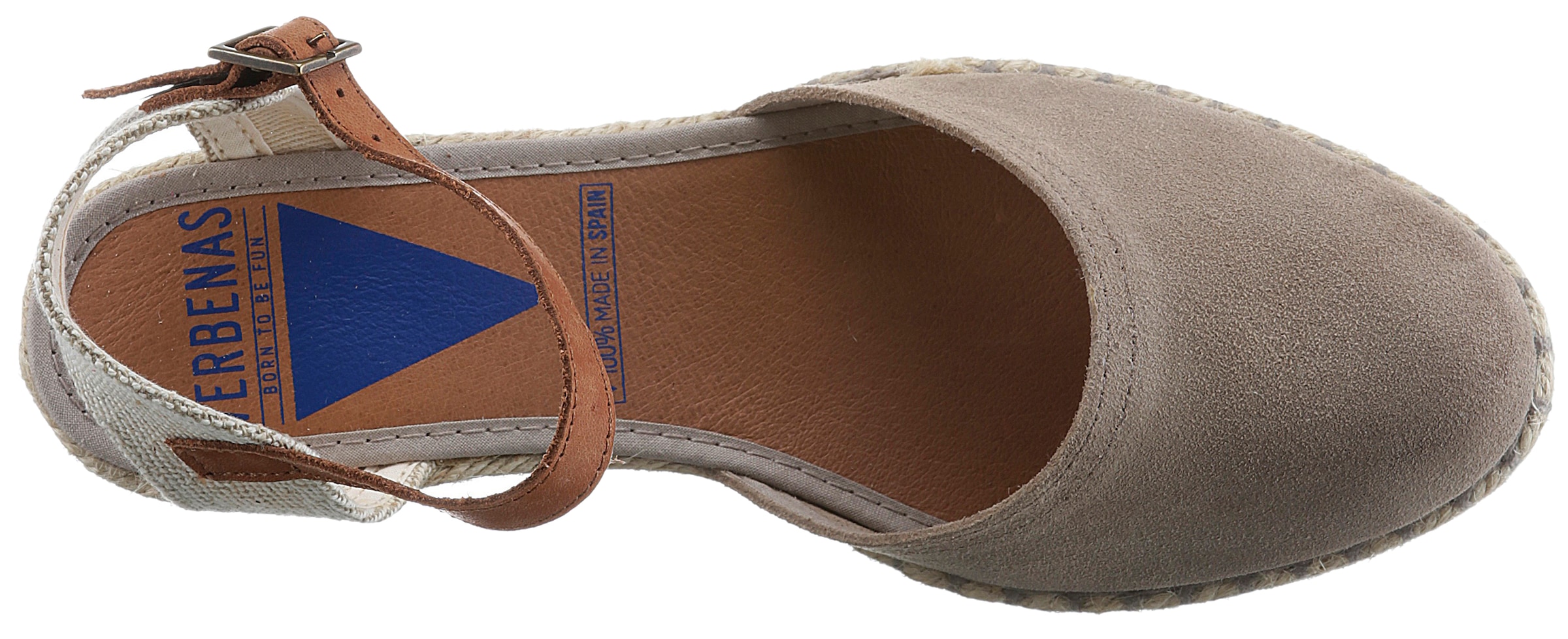 VERBENAS Sandalette »MALENA SERRAJE«, Sommerschuh, Riemchensandale, Urlaubschuh mit Keilabsatz