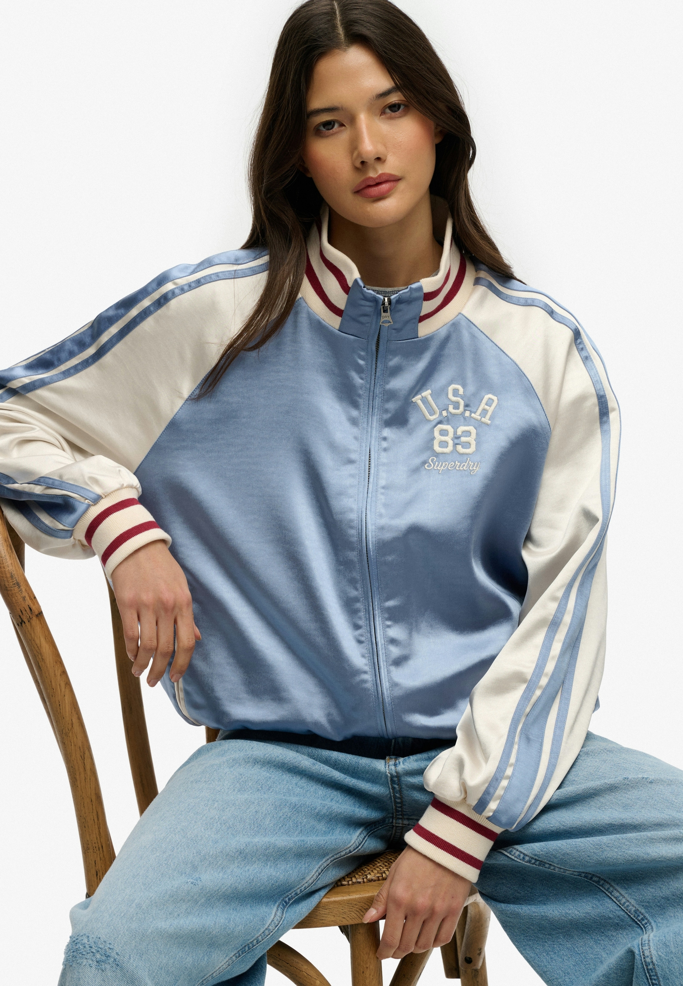 Superdry Blouson »SUIKA TRACK JACKET« Kunstfaser, oversize
