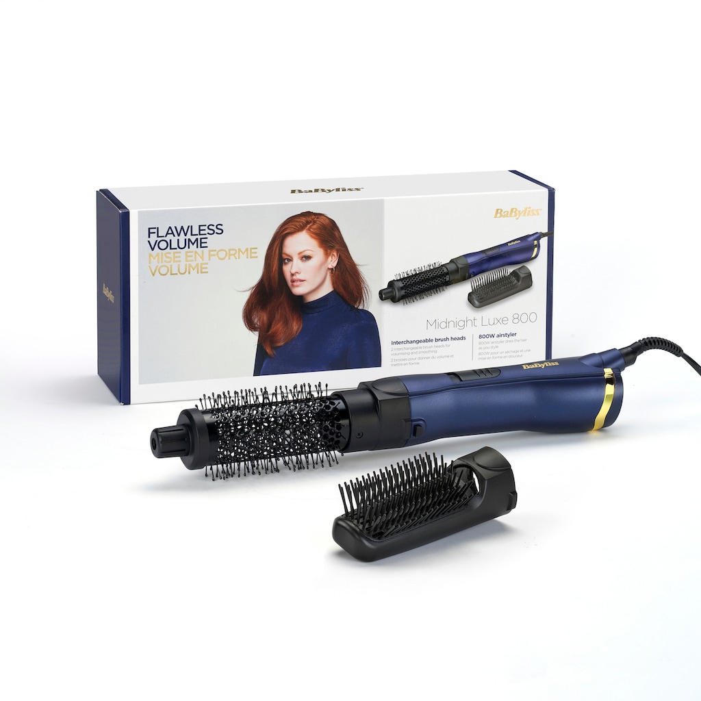 BaByliss Glätt- und Lockenstab »Midnight Luxe Hot Air Styler«, 2 Aufsätze}