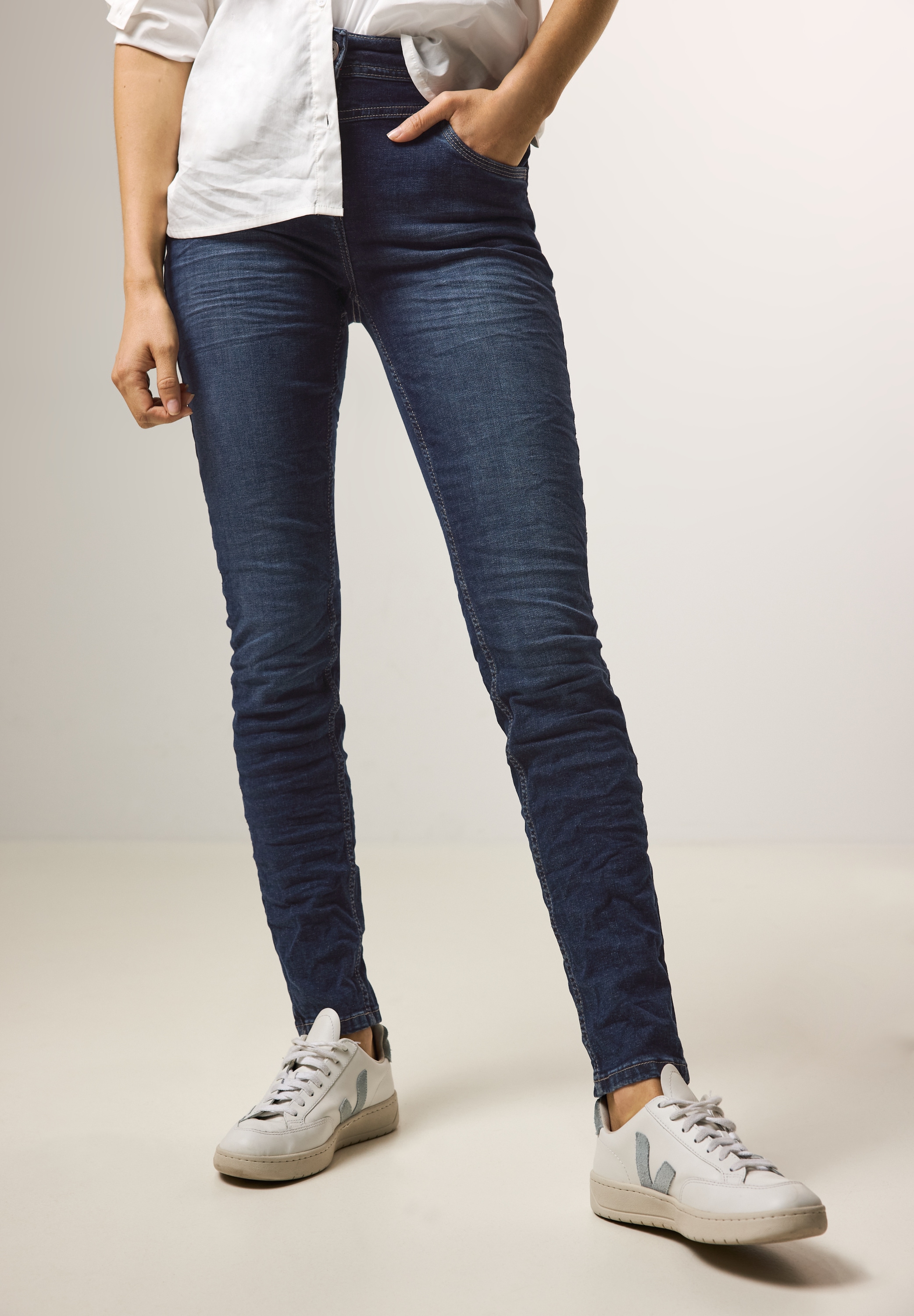 Slim-fit-Jeans, in blauer Waschung