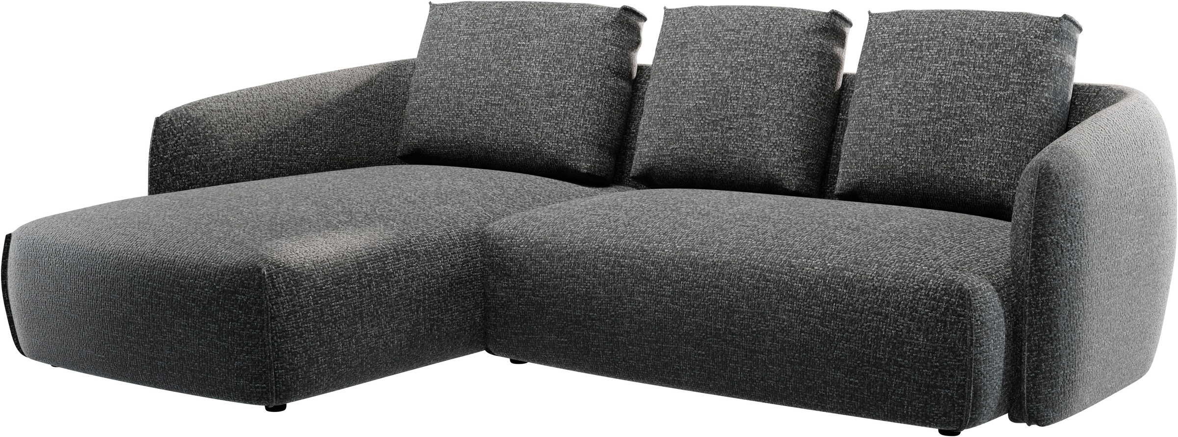 Guido Maria Kretschmer Home&Living Ecksofa »Shawn Designsofa mit elegant geschwungen Armlehnen, L-Form«, bequem, organischer Form, mit hochwertigem Bezug