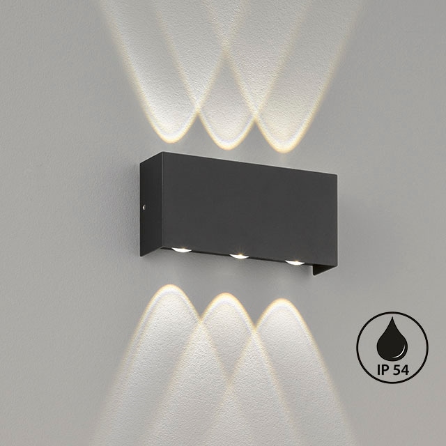 FISCHER & HONSEL LED Außen-Wandleuchte »Nairobi« LED-Modul 1 Stk. Warmweiß