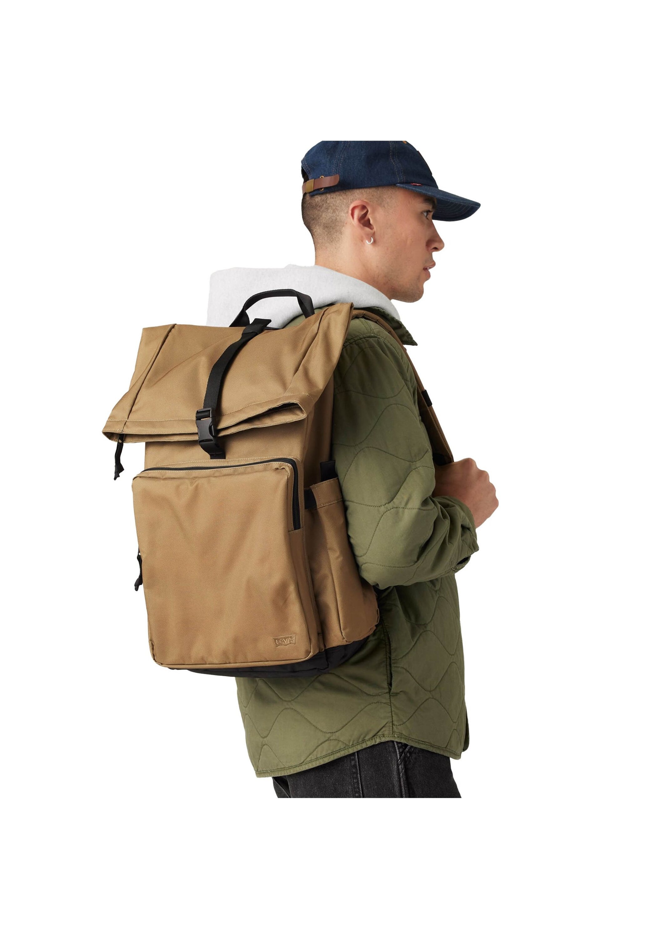 Levi's® Schultertasche »Rucksack L-Pack Roll Top Recycled«