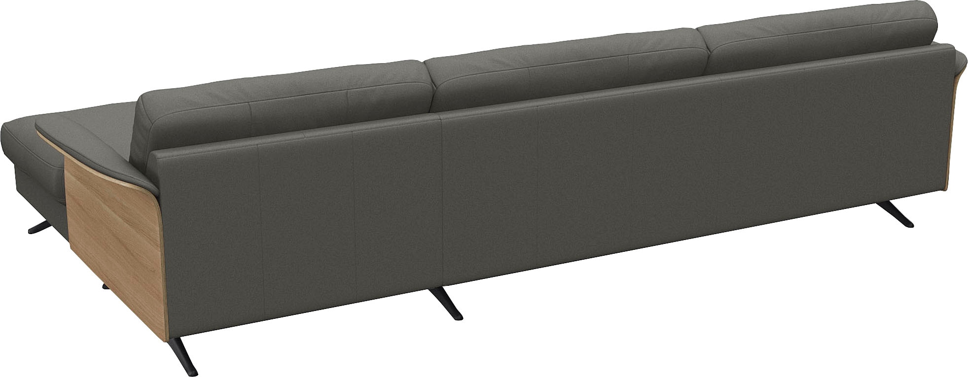 FLEXLUX Ecksofa »Glow, super bequem durch hochwertigem Sitzaufbau mit Federkern, L-Form«, Modernes skandinavisches Design