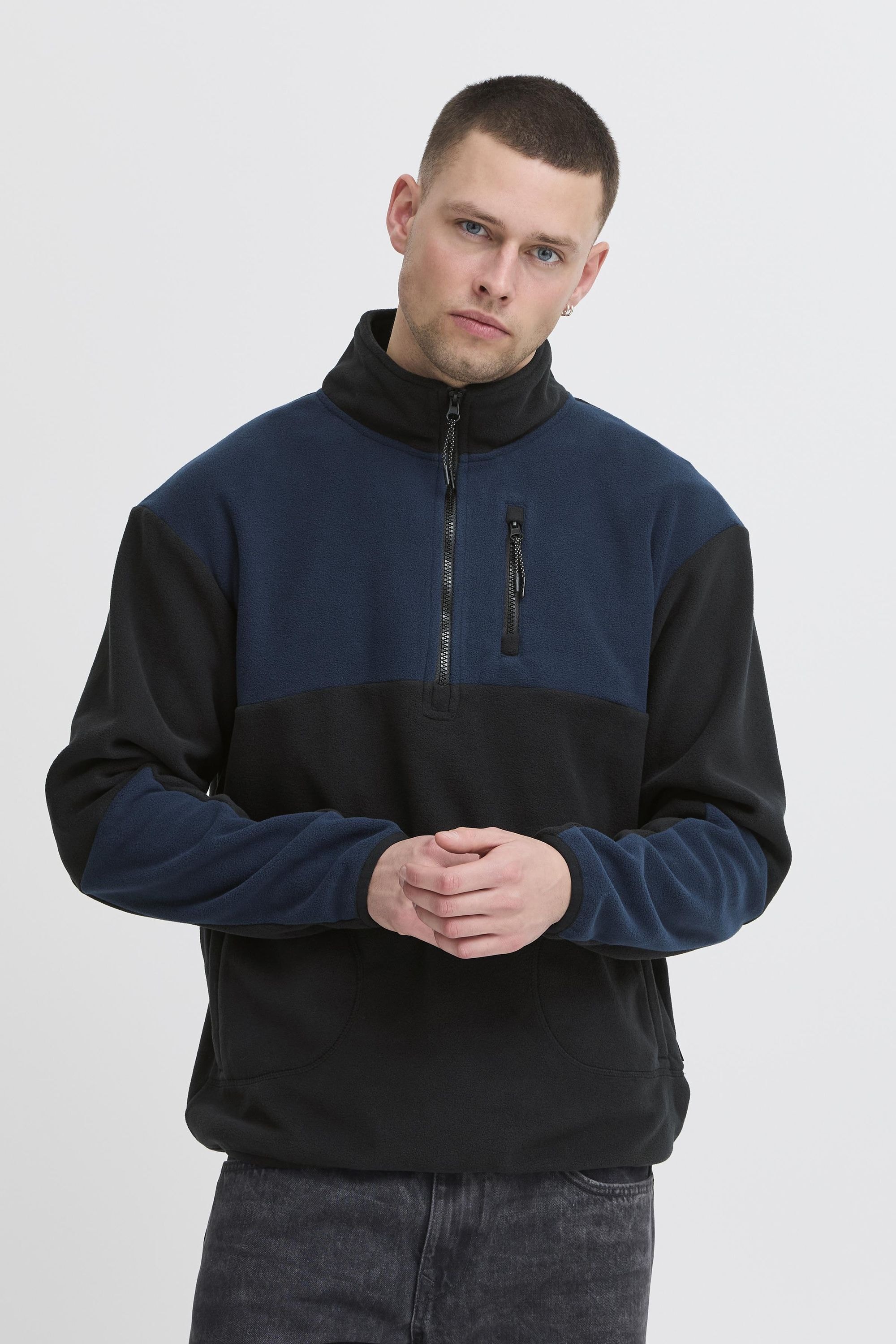 Blend Fleecejacke »Fleecejacke BHBROOKS Sweatshirt halfzipp«