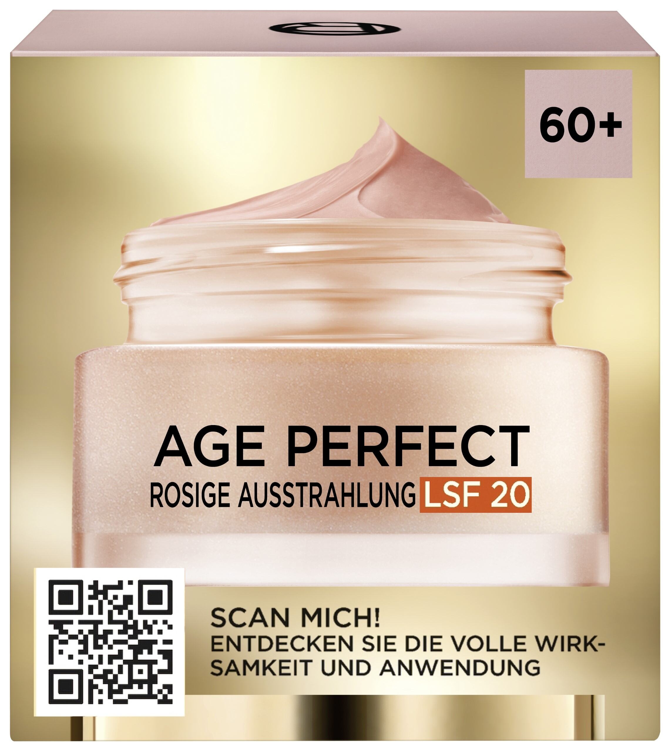 L'ORÉAL PARIS Feuchtigkeitscreme »Age Perfect Golden Age Rosé-Tagespflege LSF20«, mit hoher Wirksamkeit