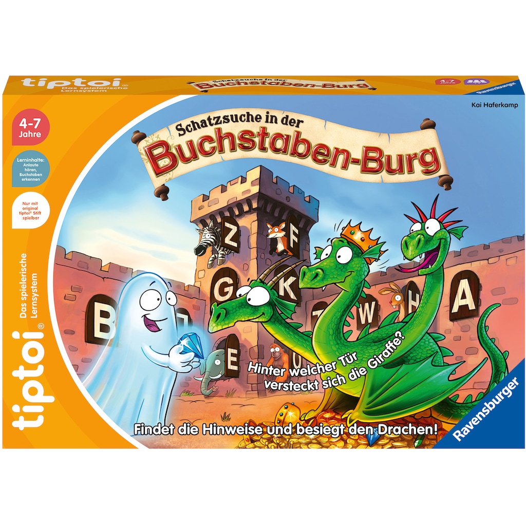 Ravensburger Spiel »tiptoi® Schatzsuche in der Buchstaben-Burg«, Made in Europe, FSC® - schützt Wald - weltweit