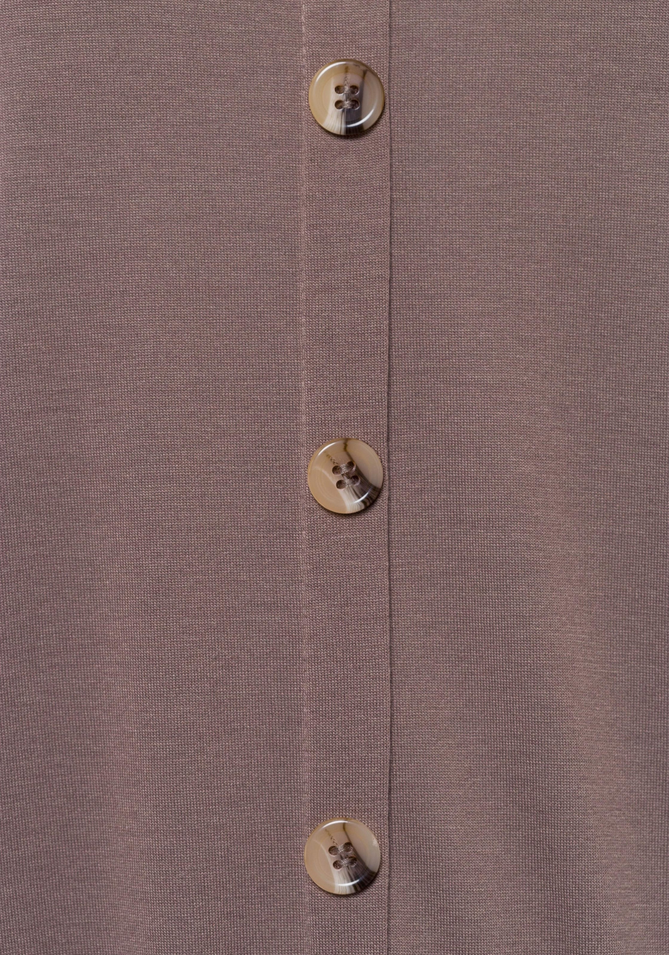 LASCANA Kurzarmshirt »mit Zierknopfleiste und Flügelärmelchen«, (2er-Pack), aus weicher Viskose-Qualität