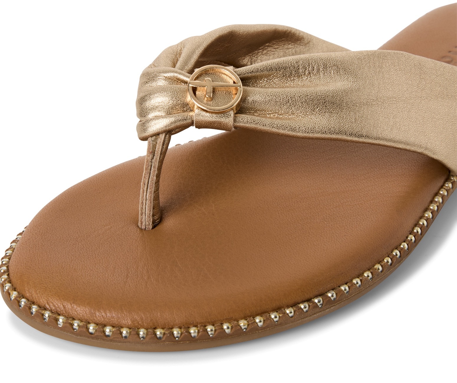 Tamaris Dianette  , Zehentrenner, Sommerschuh mit glänzenden Nieten am Sohlenrand