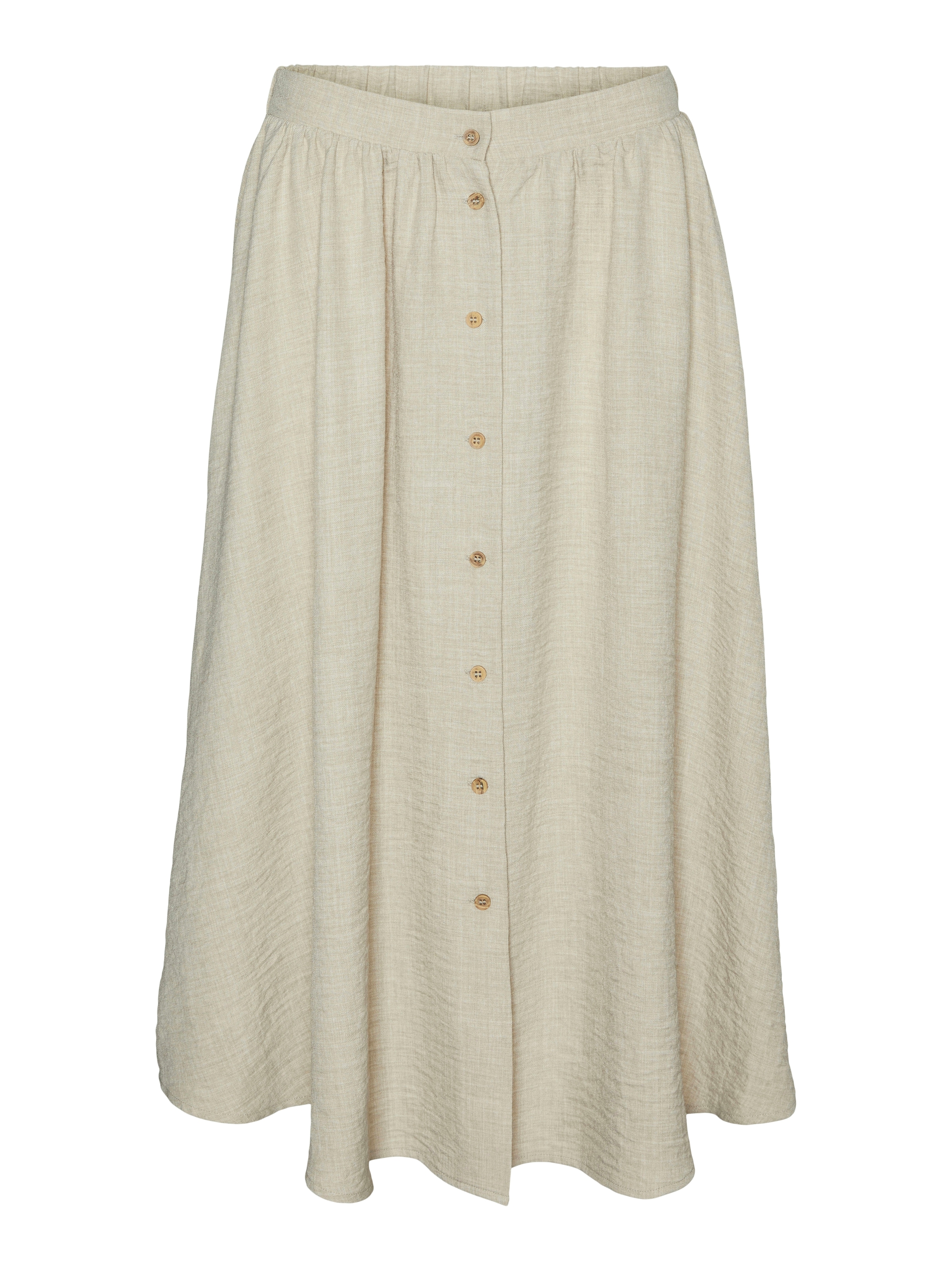 Vero Moda Maxirock »VMMELANEY HW BUTTON CALF SKIRT WVN NOOS«