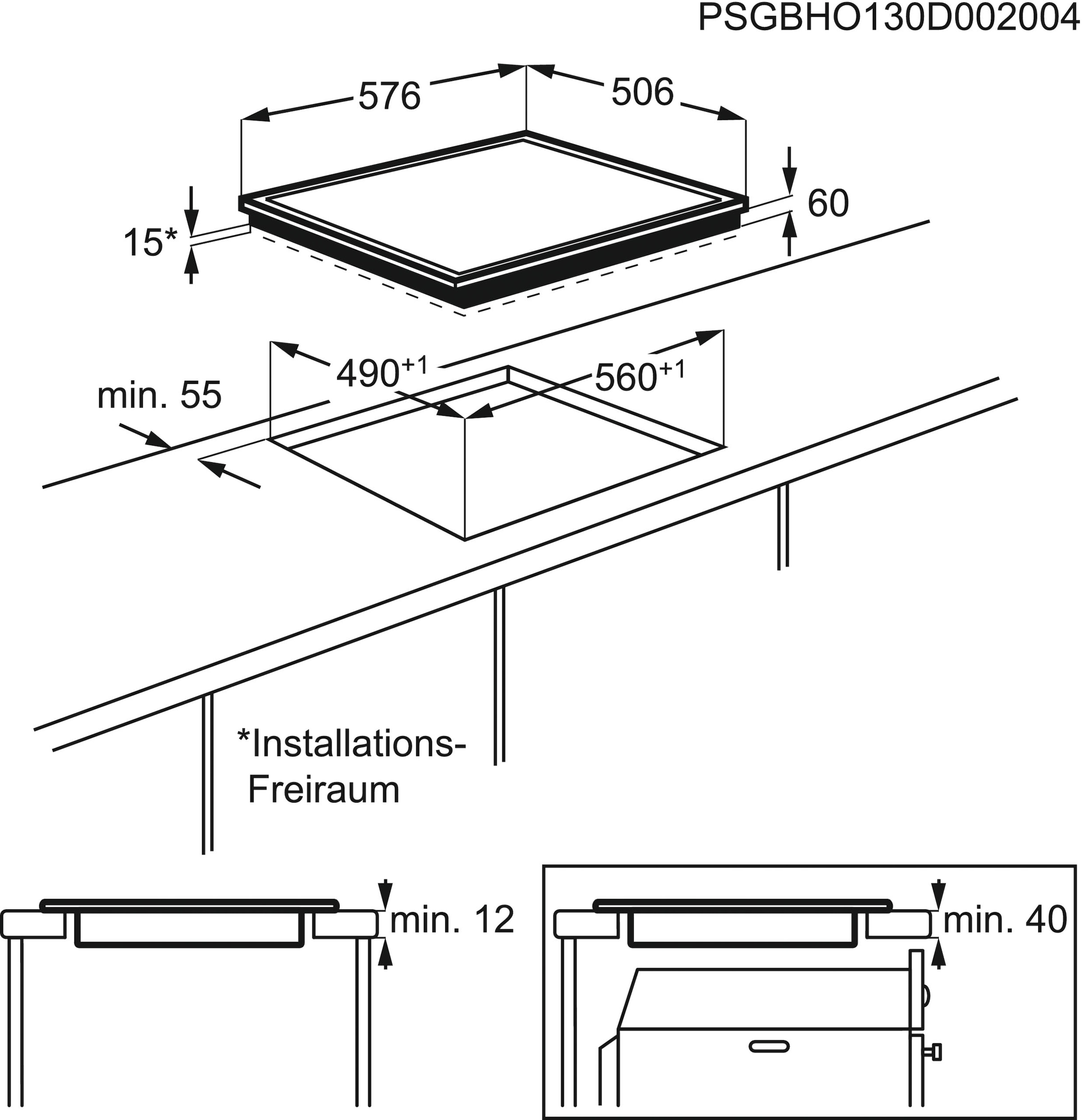 AEG Backofen-Set »BES33101ZM«, mit Teleskopauszug nachrüstbar