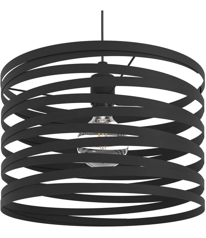 EGLO Hängeleuchte »CREMELLA Pendellampe, Stahl, IP20, E27, Esszimmerlampe, Vintage, Lampe« E27 1 Stk. Hängeleuchte, H110 x Ø37 cm, schwarz, 1X40W exkl.