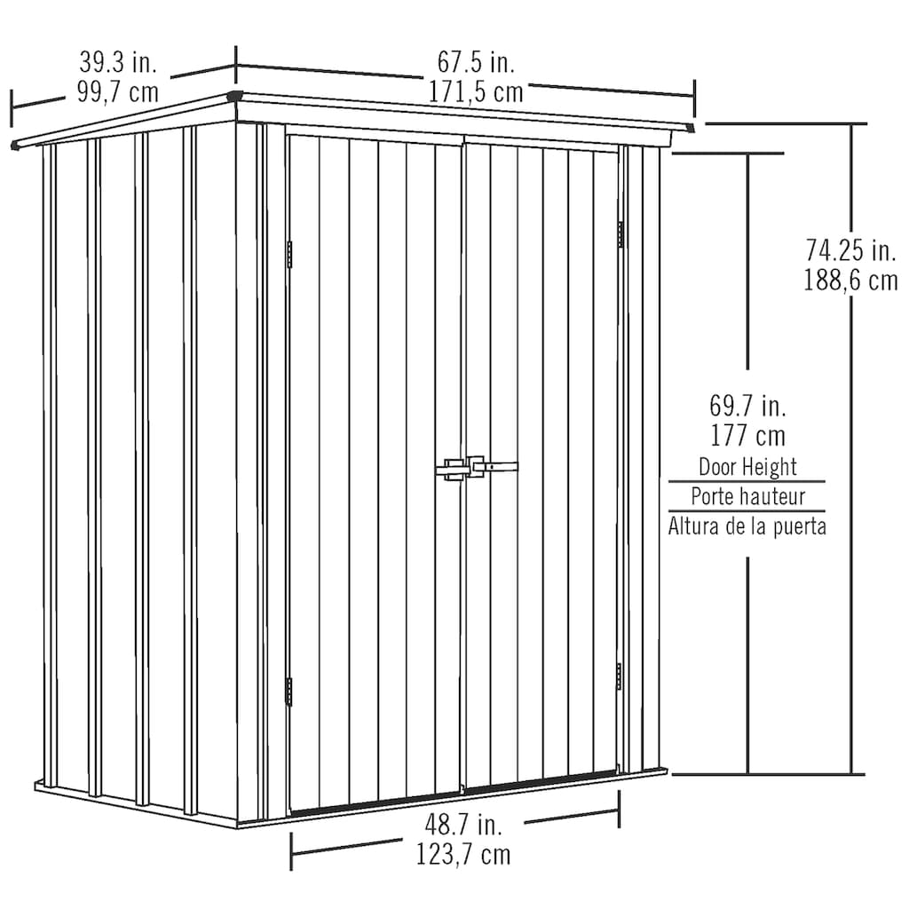 SPACEMAKER Garten-Geräteschrank