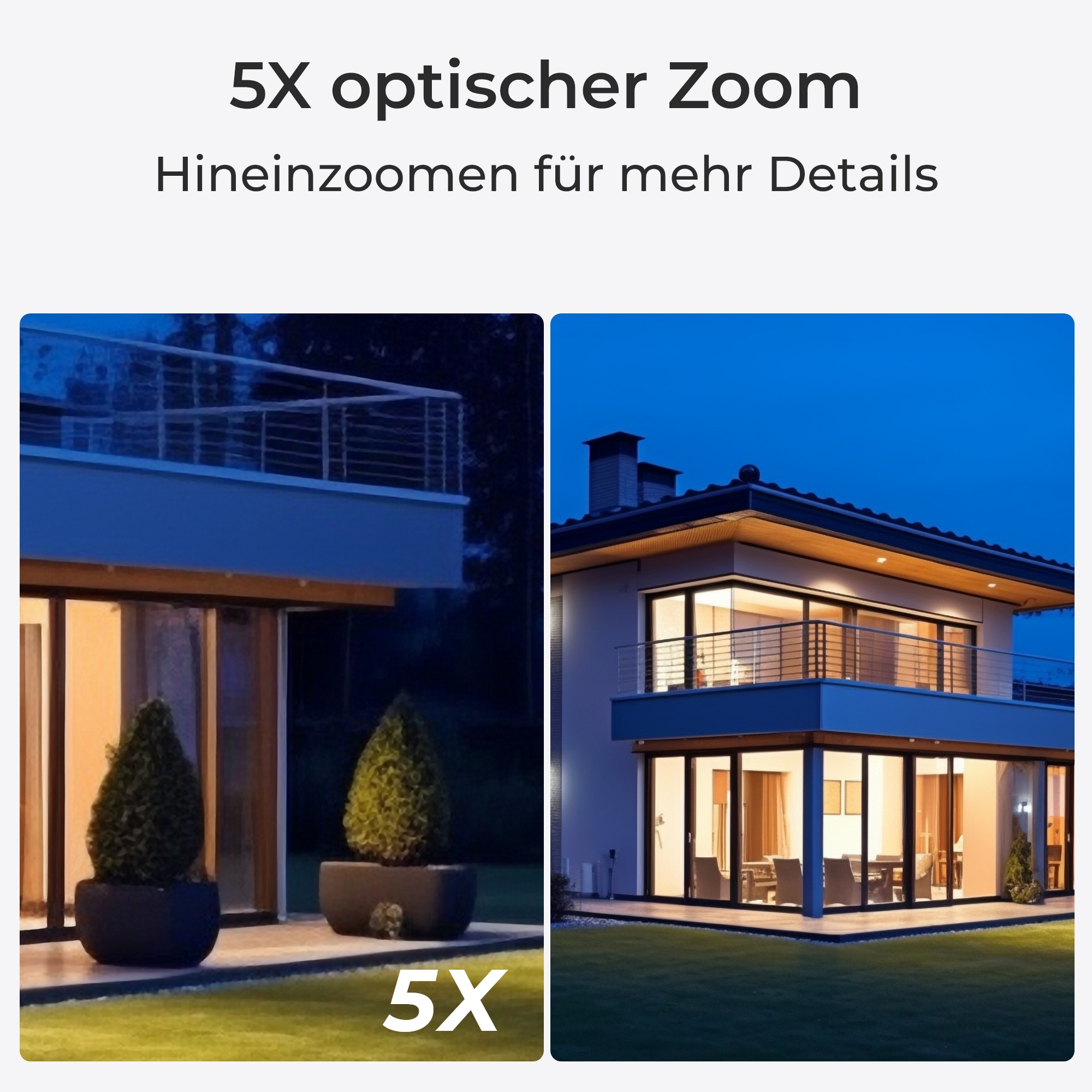 Reolink Überwachungskamera »P430«, Außenbereich-Innenbereich, Farbnachtsicht, Zoom