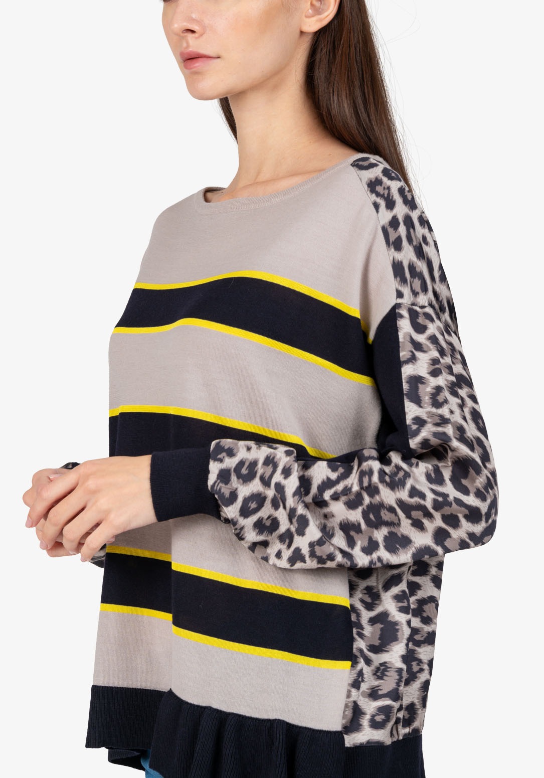 Sportalm Kitzbühel Rundhalspullover, mit Animalprint