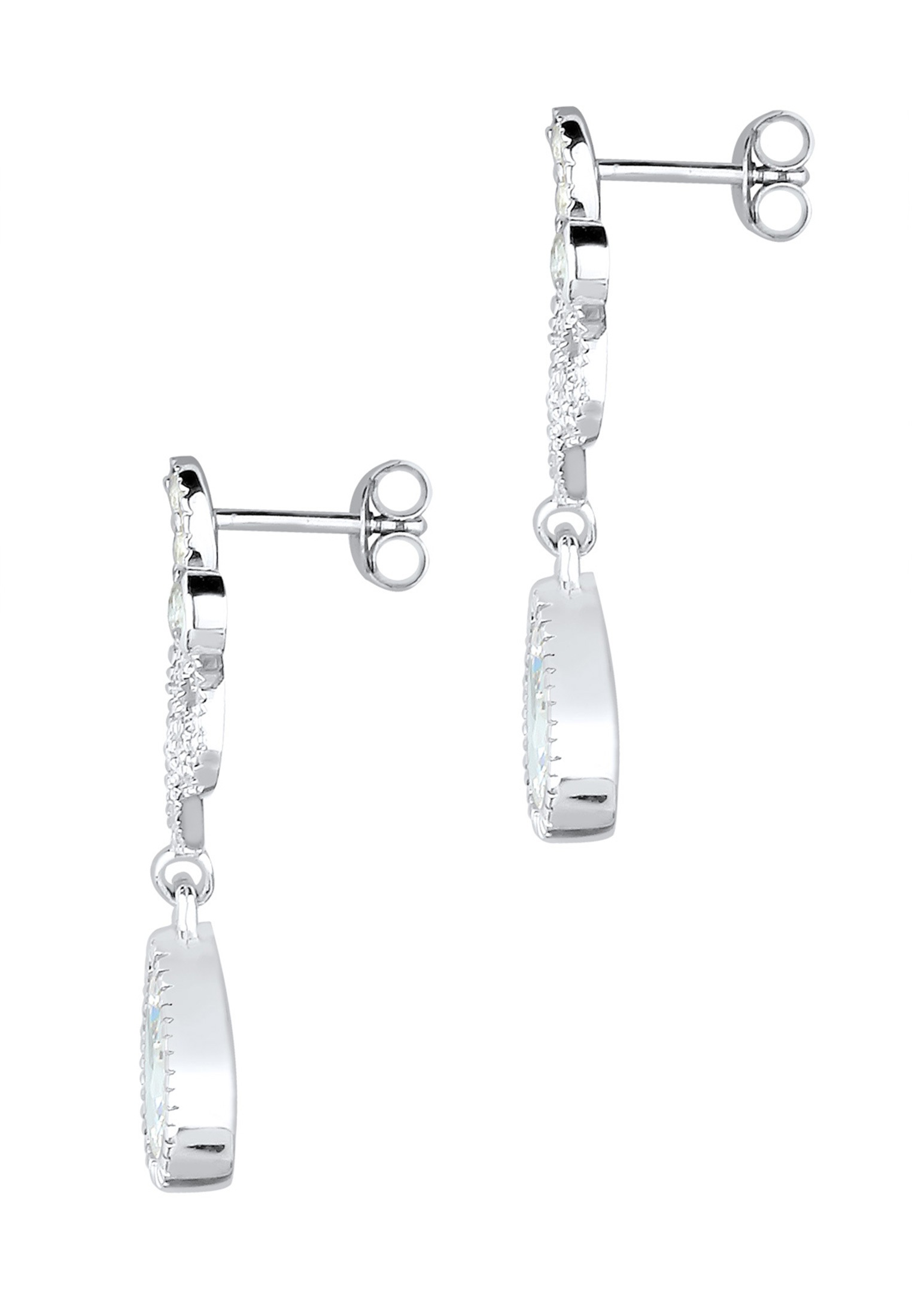 Elli Premium Paar Ohrhänger »Ohrringe Elli PREMIUM Ohrringe Ornament Tropfen Festlich Zirkonia 925 Silber«
