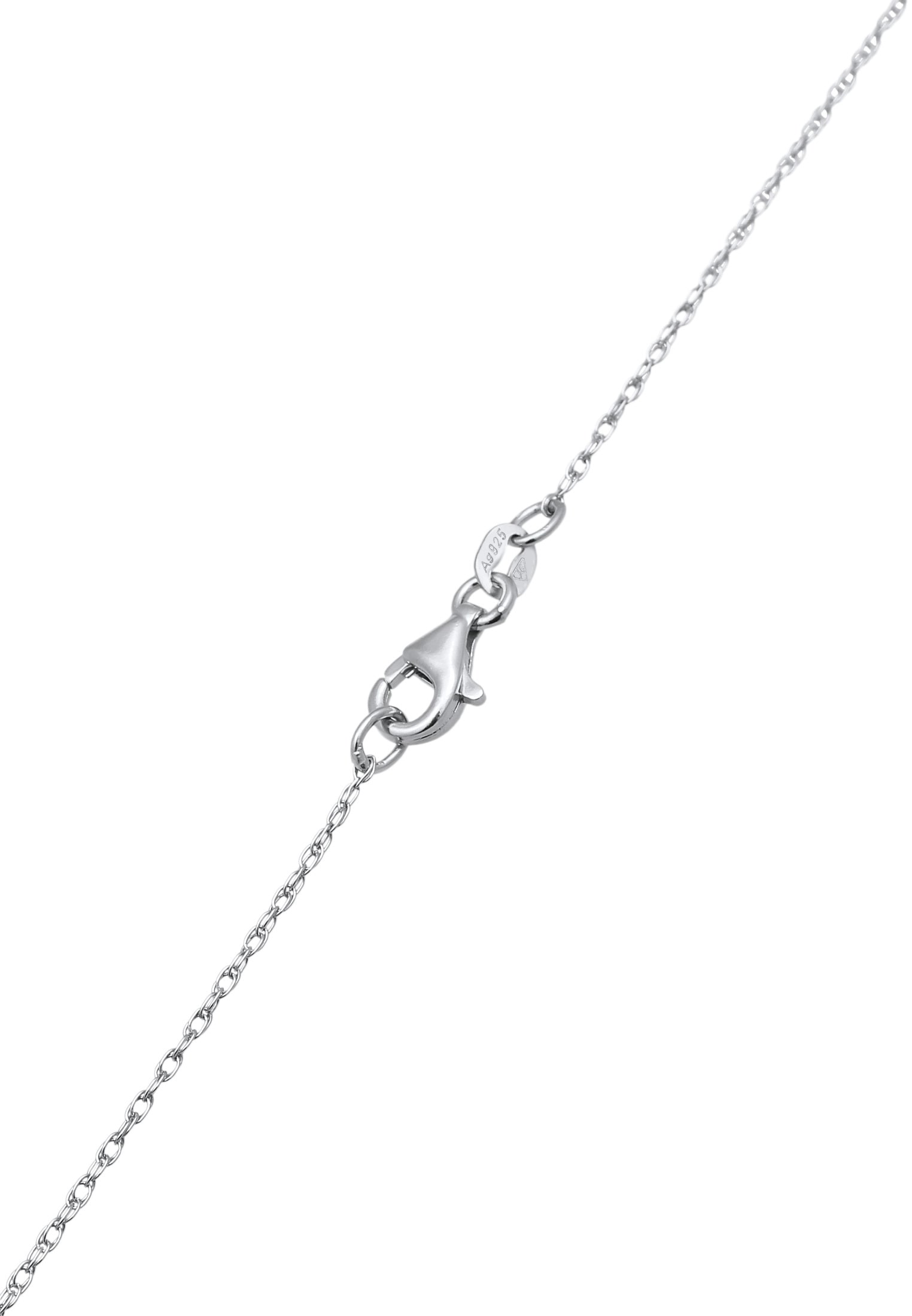 Elli Lange Kette »Halskette Twisted mit Tropfen Anhänger 925 Silber«