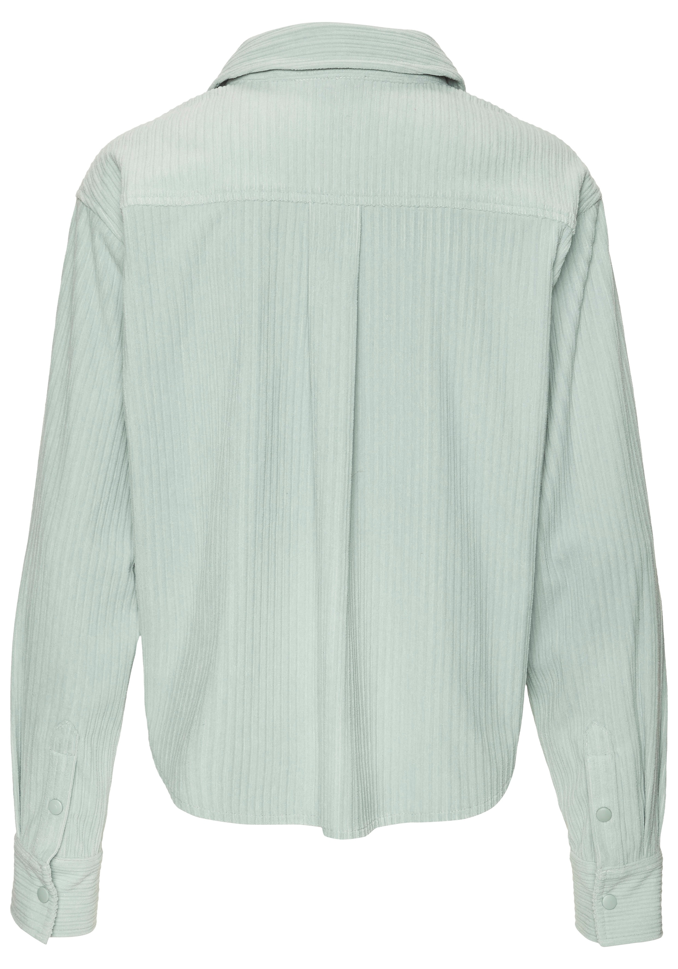 Buffalo Hemdbluse aus weicher Cordqualität mit modischem Blusenkragen