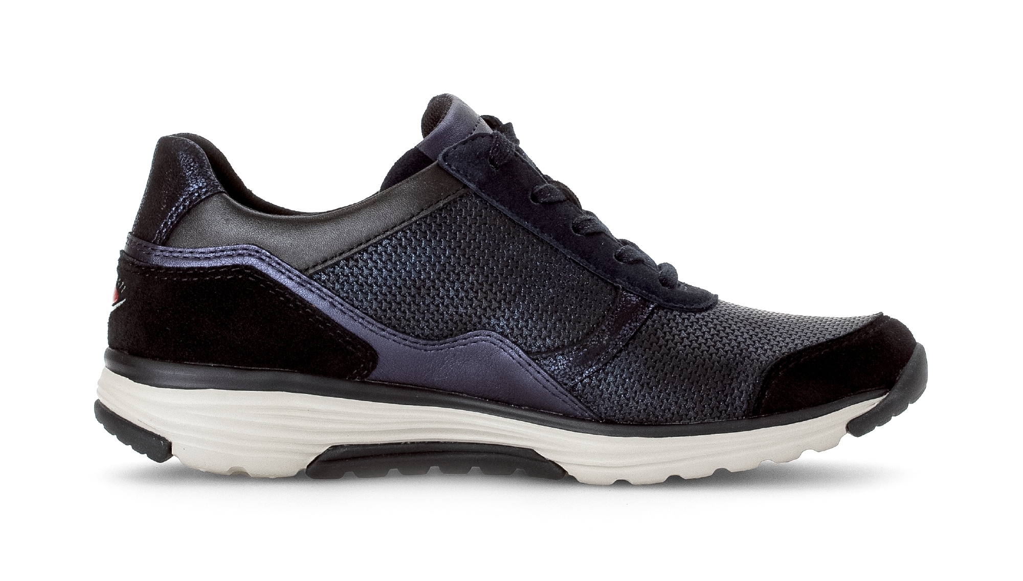 Gabor Rollingsoft Keilsneaker, Komfortschuh, Halbschuh, Schnürschuh mit Logo an der Ferse