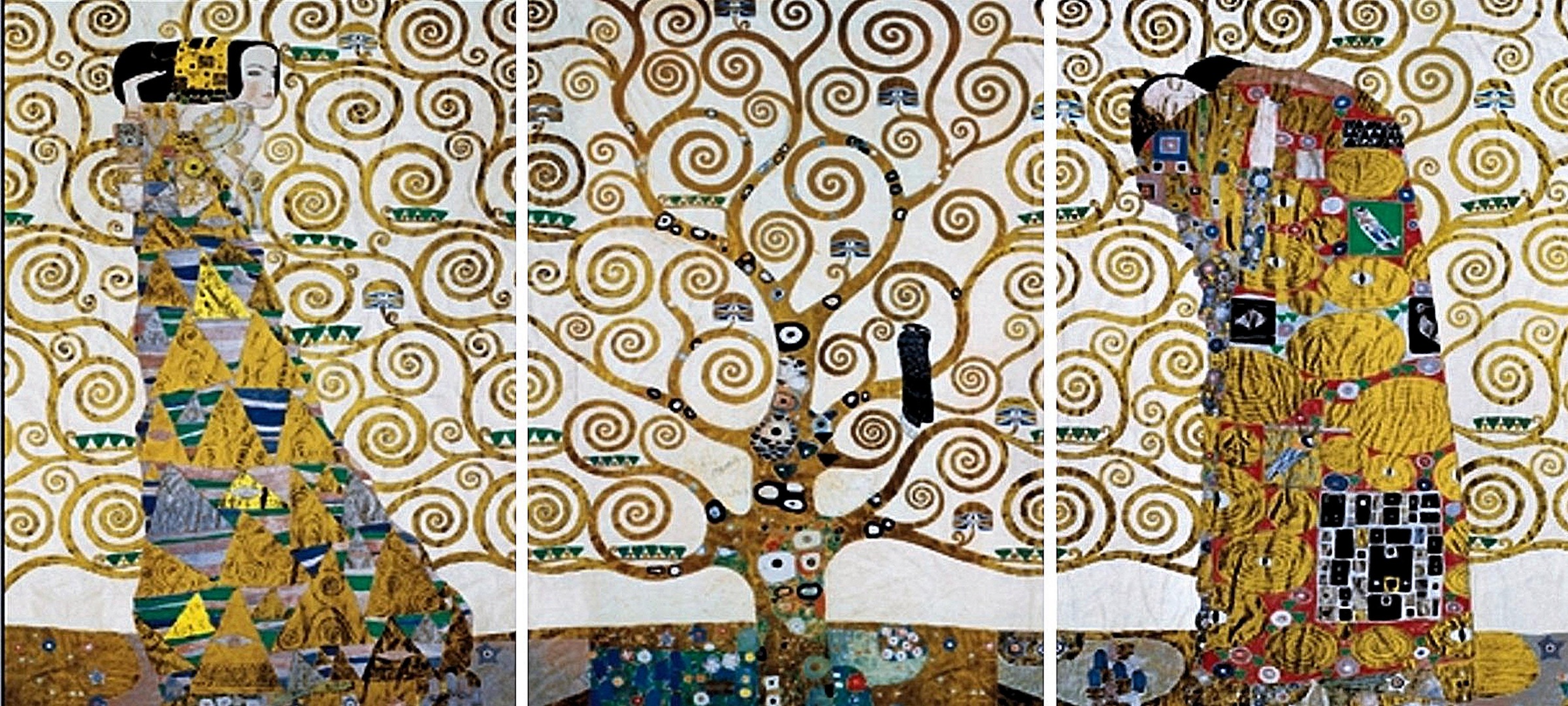 Home affaire Wandbild »KLIMT - Der Lebensbaum«, (Set), 3-tlg. Set kaufen